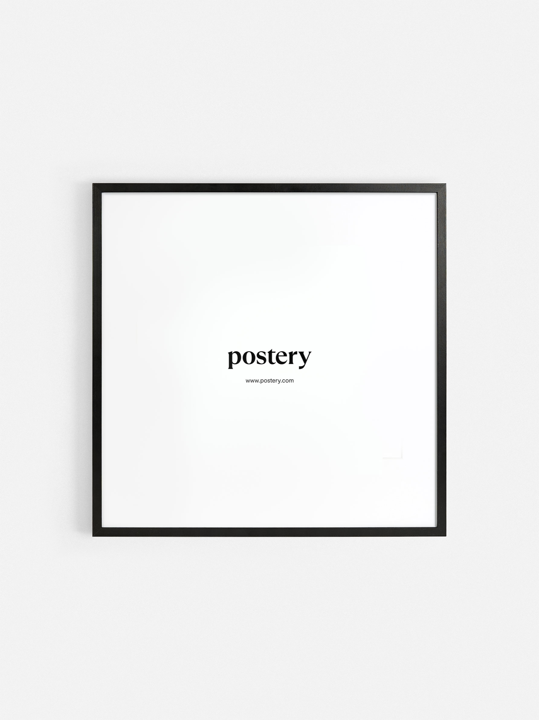 Square Picture Frame Black - Black wood, square format (70x70 cm)