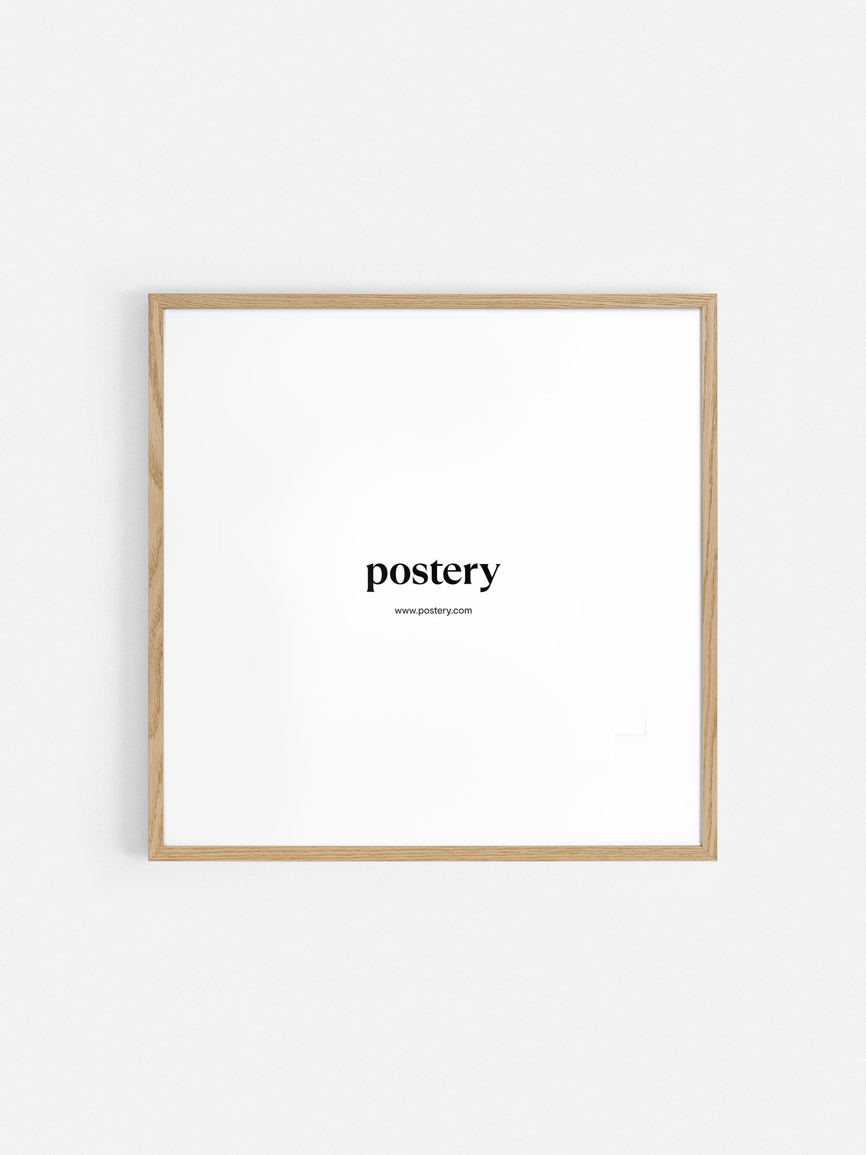 Square Picture Frame Oak - Oak wood, square format (50x50 cm)