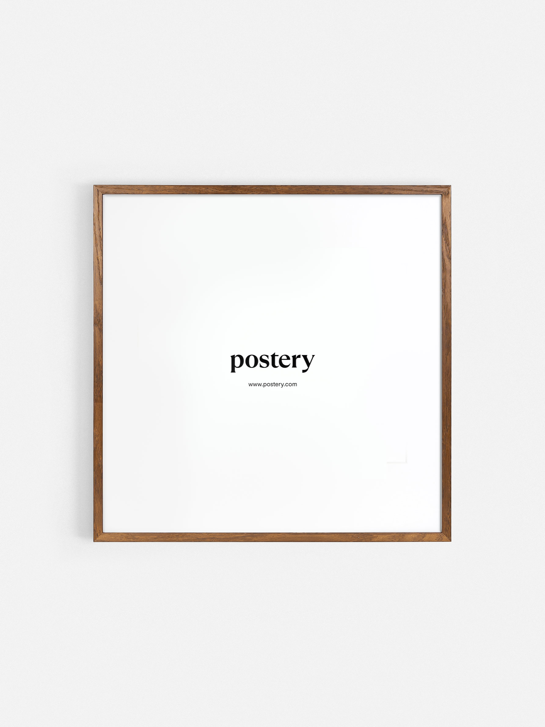 Square Picture Frame Dark Oak - Dark oak wood, square format (70x70 cm)