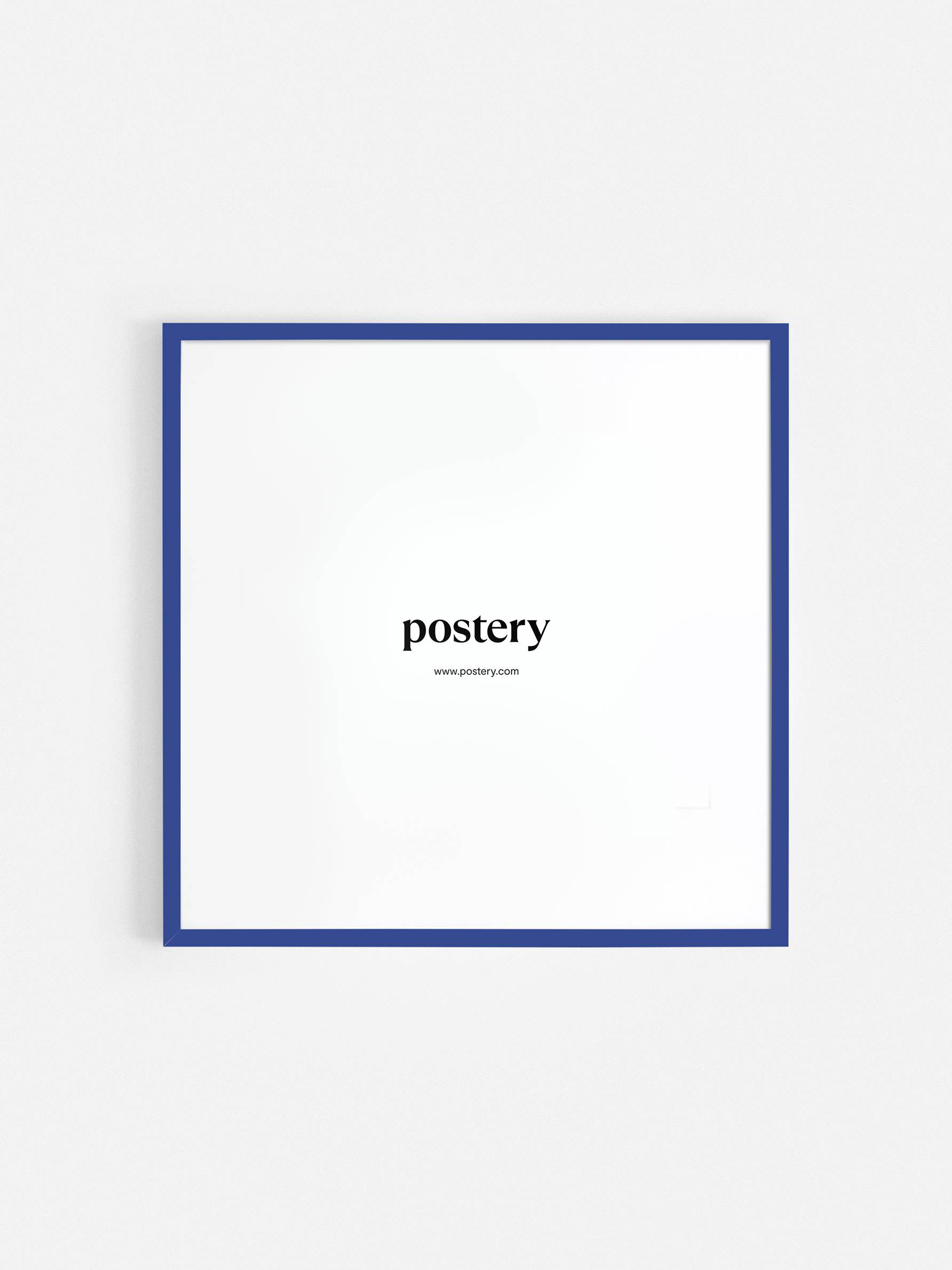 Square Picture Frame Blue - Blue wood, square format (50x50 cm)