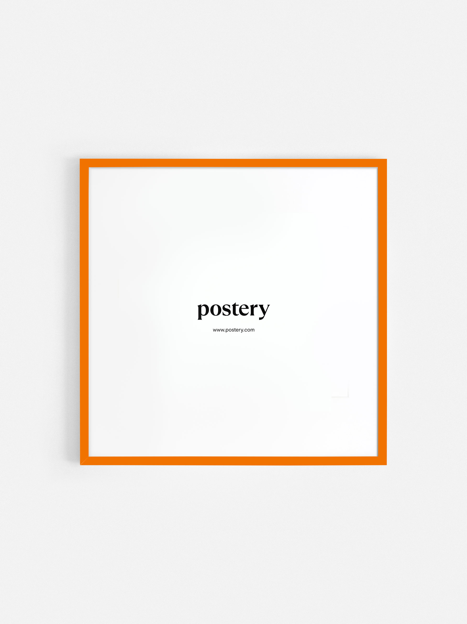 Square Picture Frame Orange - Orange wood, square format (70x70 cm)