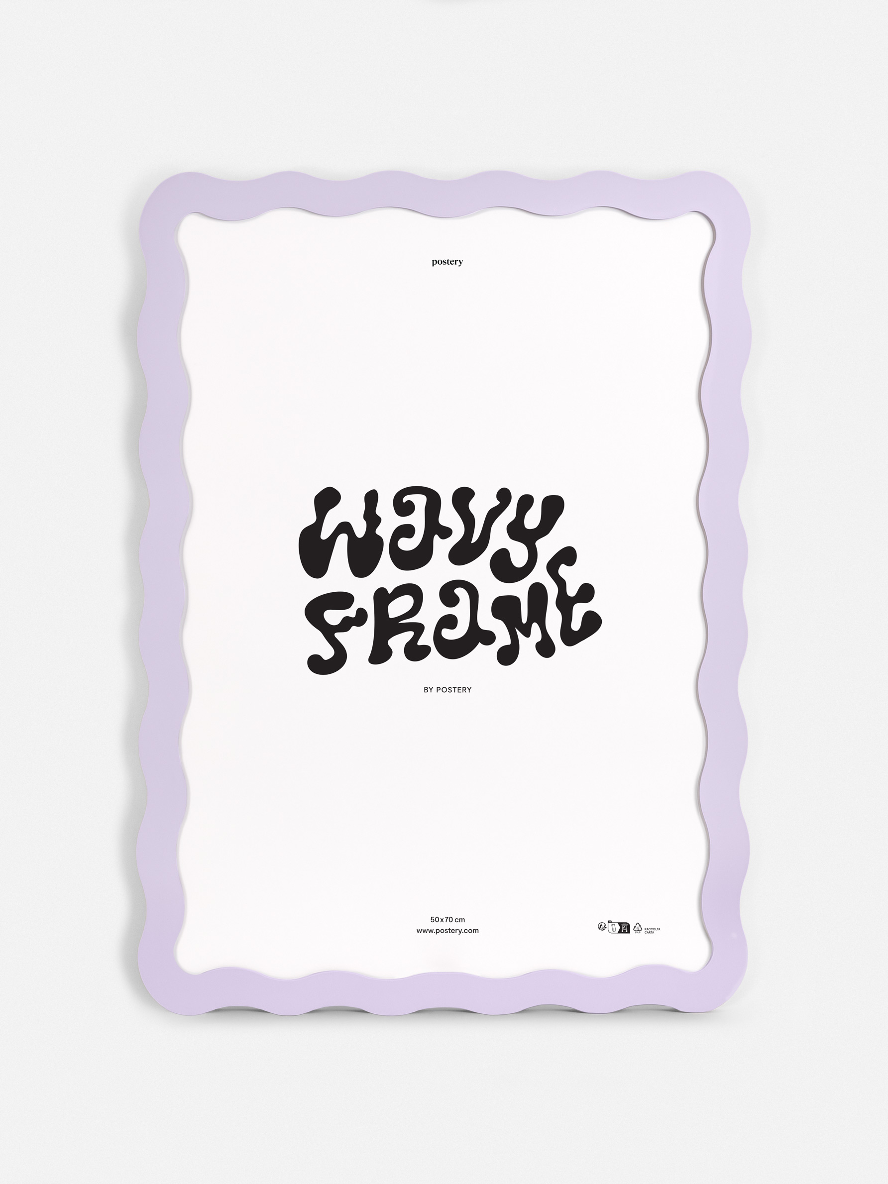 Wavy Frame Pastel Purple Frame - Wavy design (30x40 cm)
