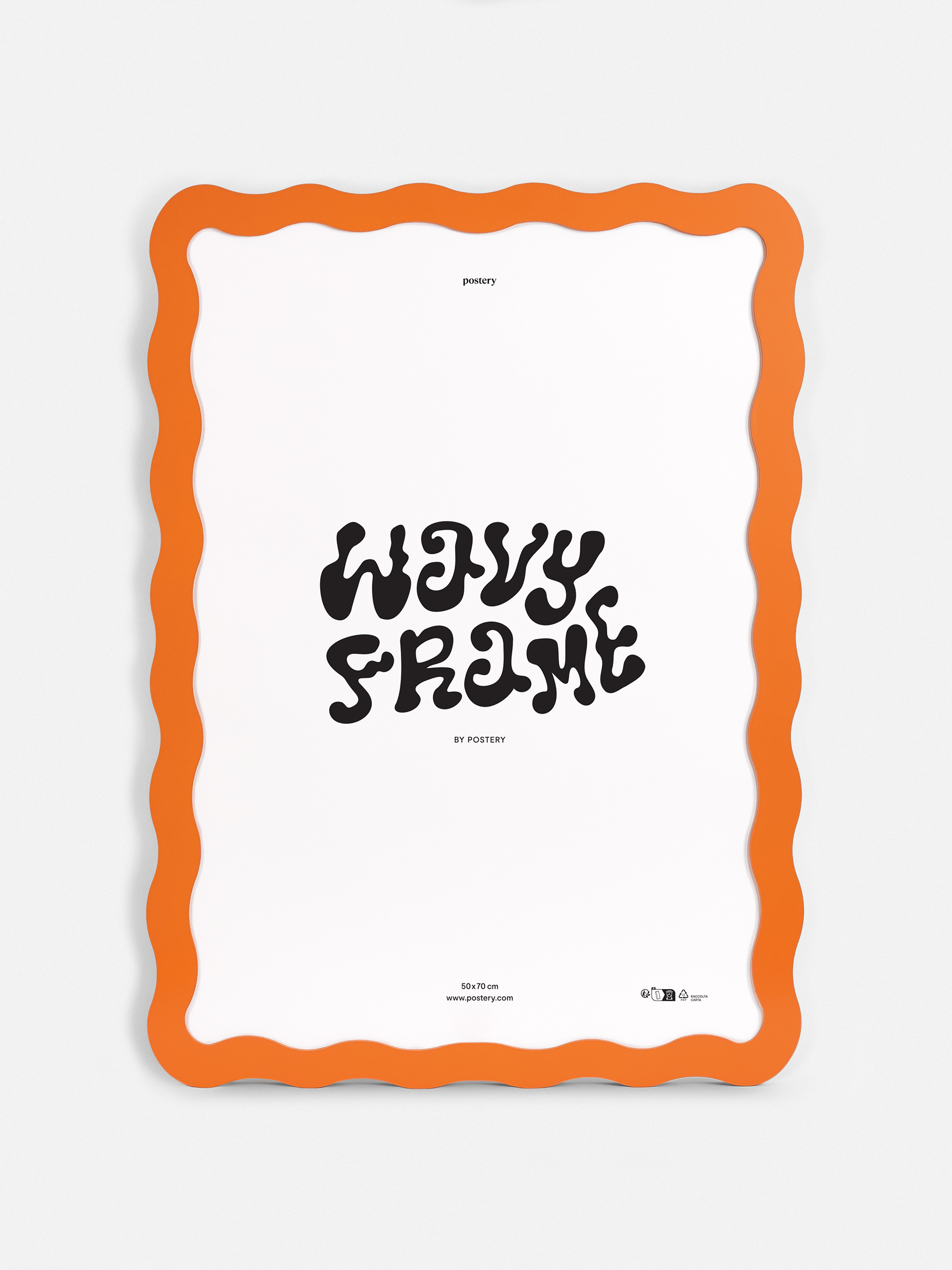 Wavy Frame Orange - Wavy illustration (30x40 cm)