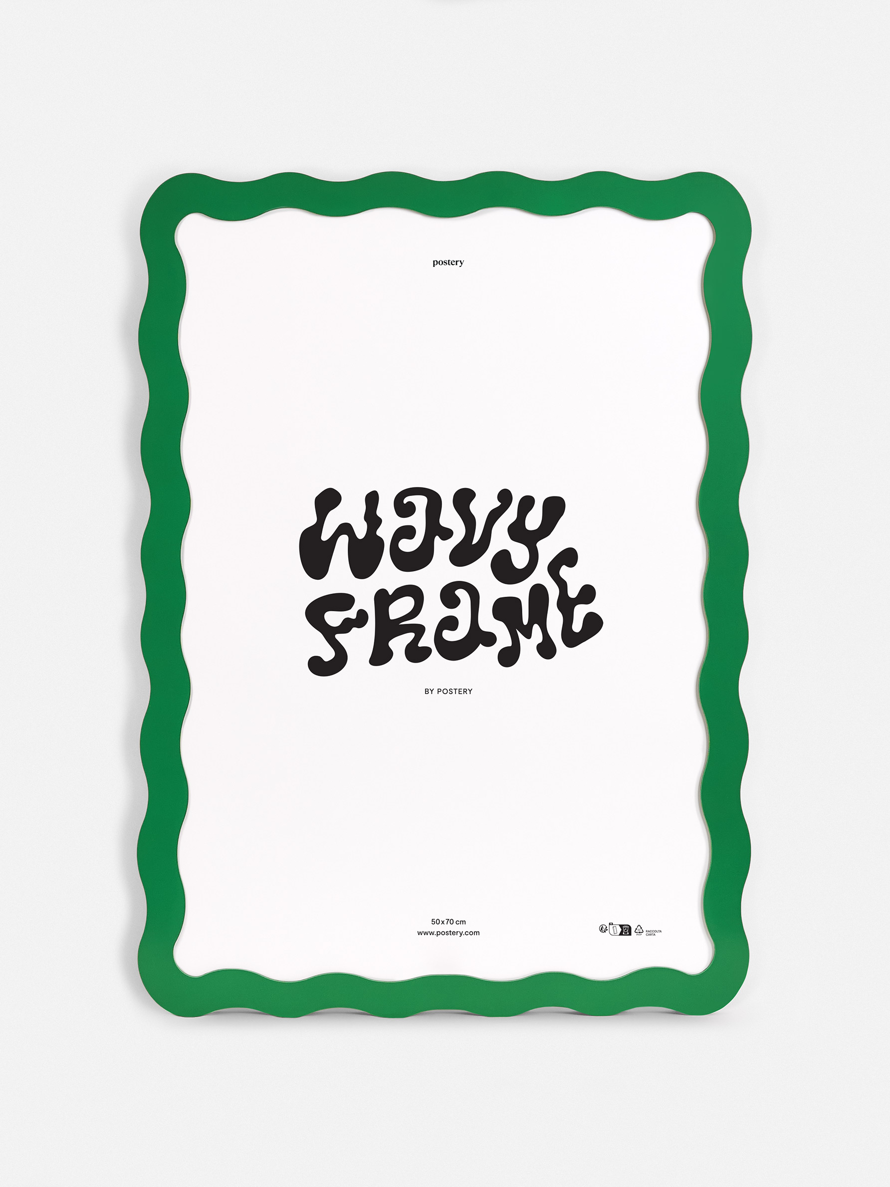 Wavy Frame Green - Wavy design (30x40 cm)