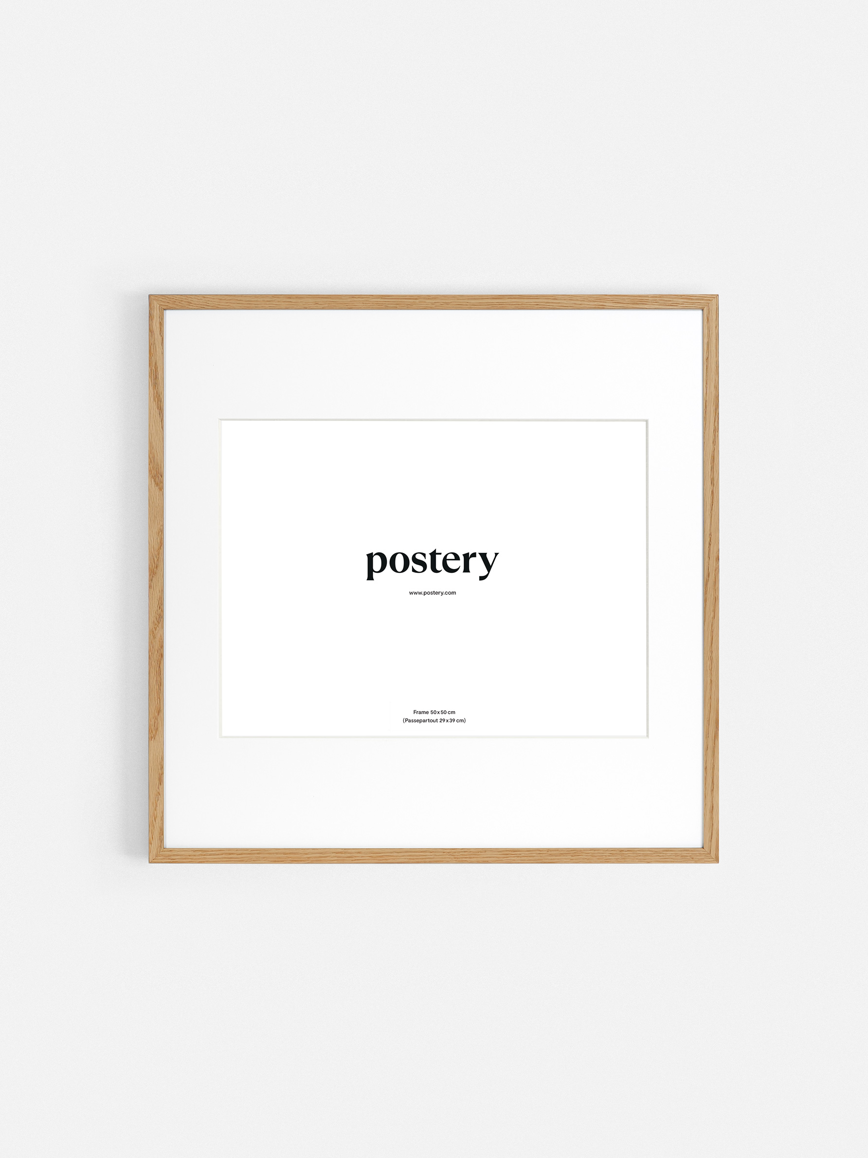 Picture Frame Oak Frame - Oak wood finish (50x50 cm)