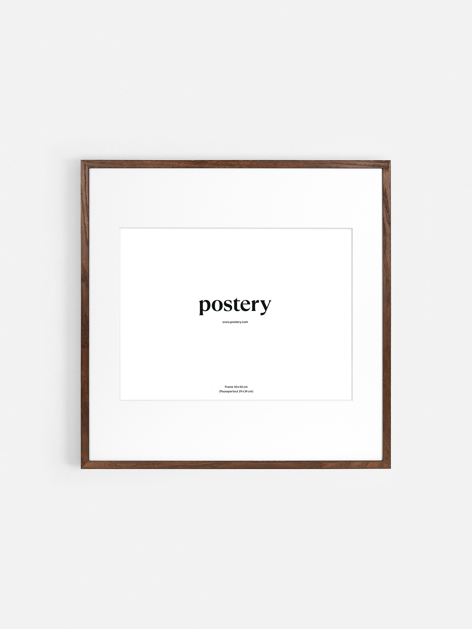 Picture Frame Dark Oak Frame - Dark oak wood finish (50x50 cm)