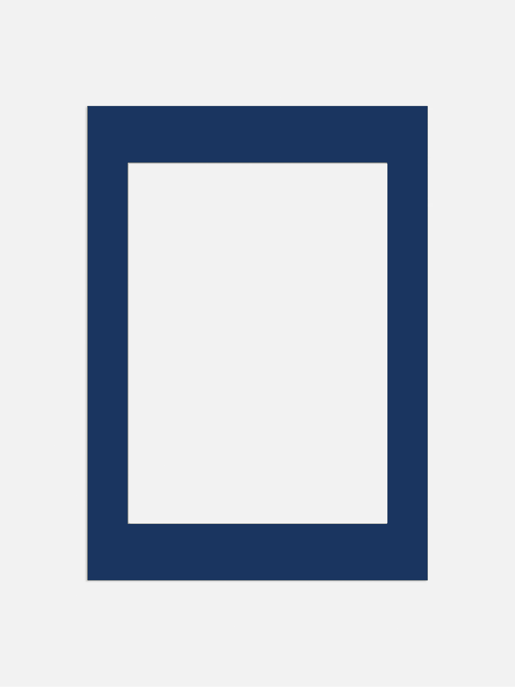 Mat Board Blue - Blue passepartout (30x40 cm)