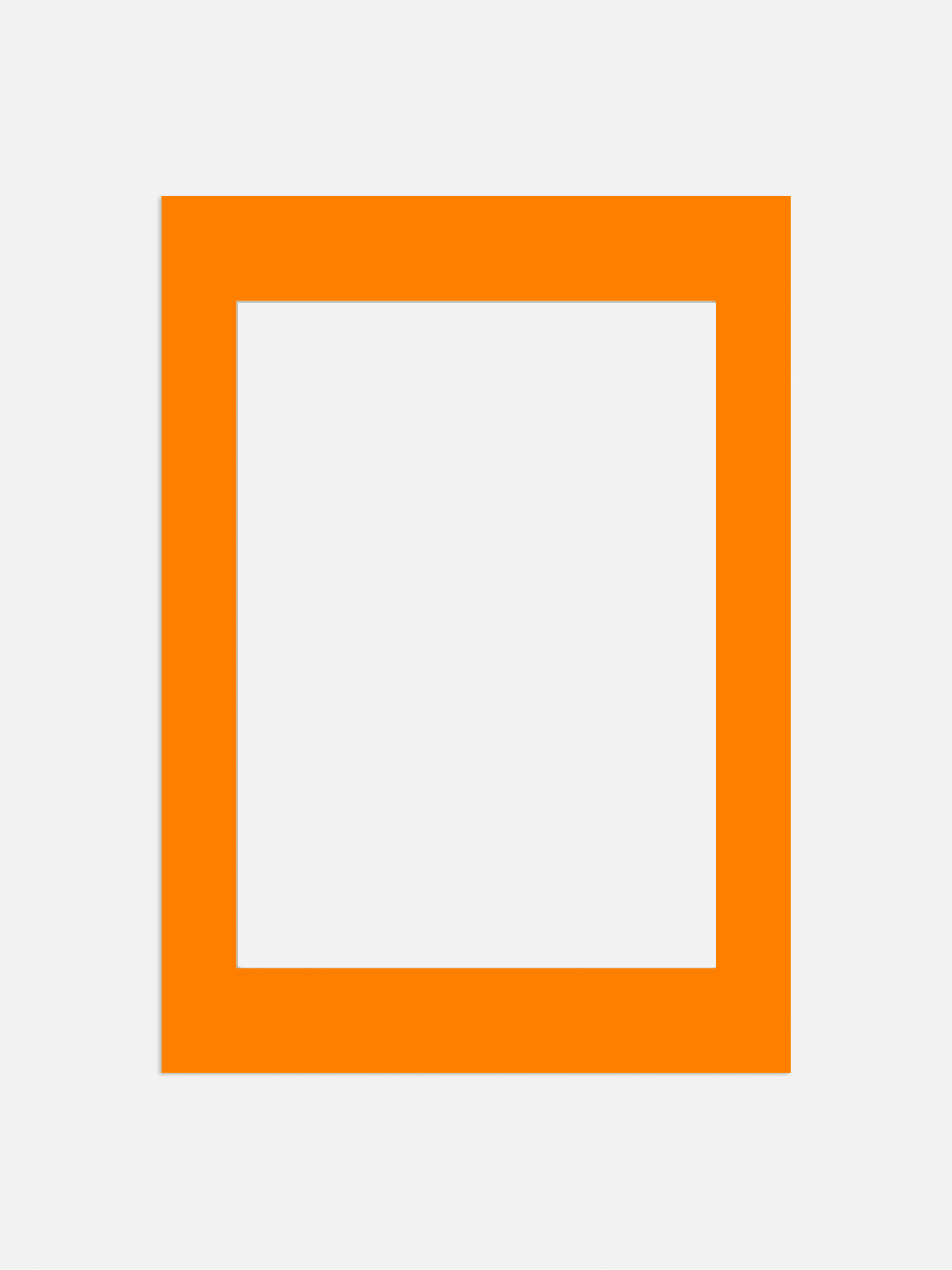Mat Board Orange - Orange passepartout (30x40 cm)