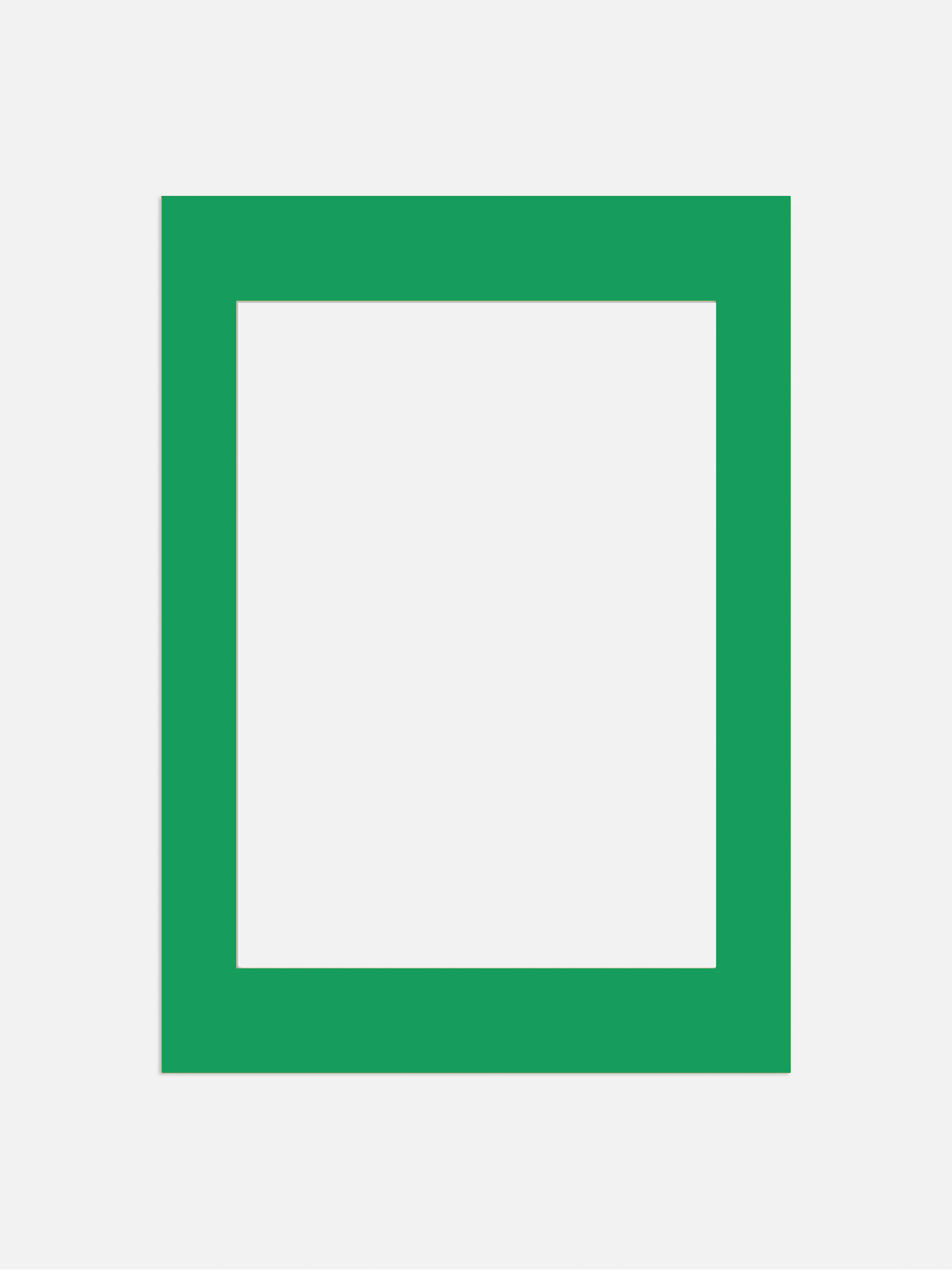 Mat Board Green - Green passepartout (50x70 cm)