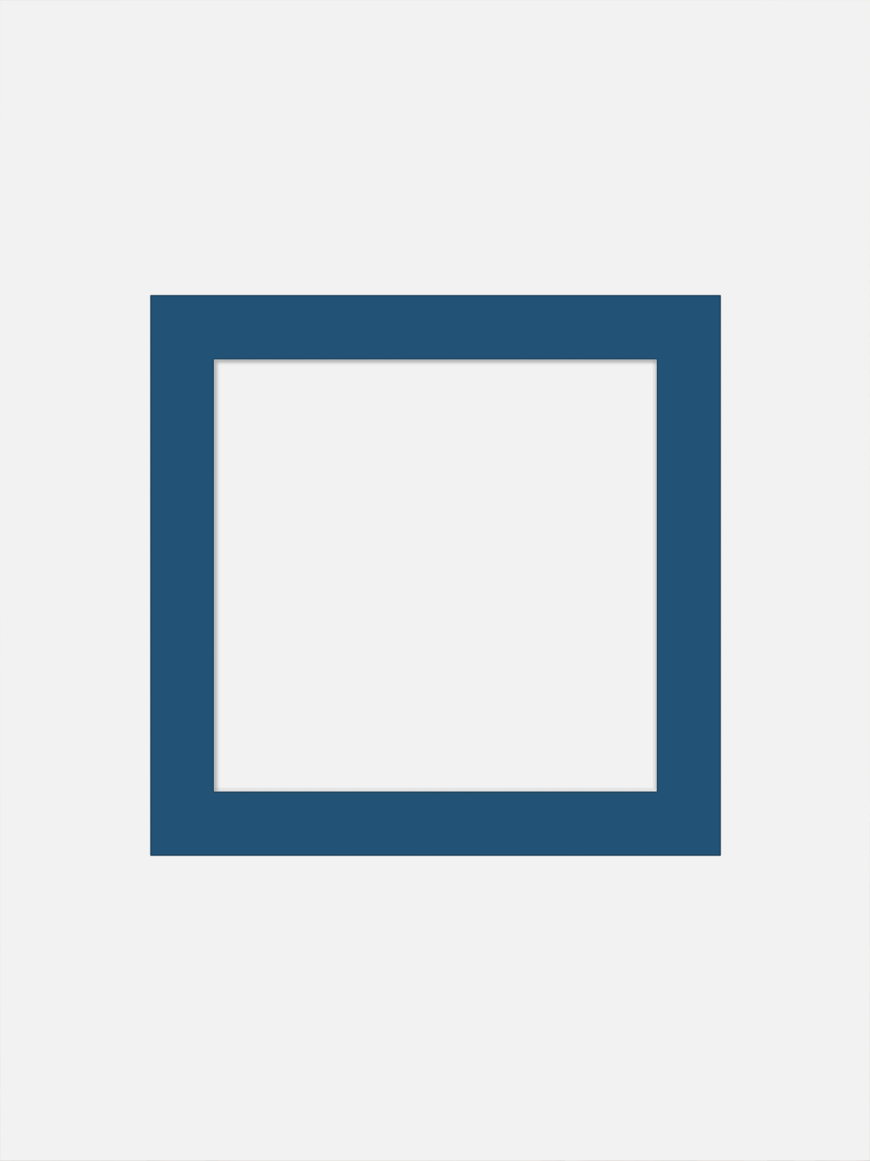 Square Mat Board Blue - Blue passepartout, square format (70x70 cm)