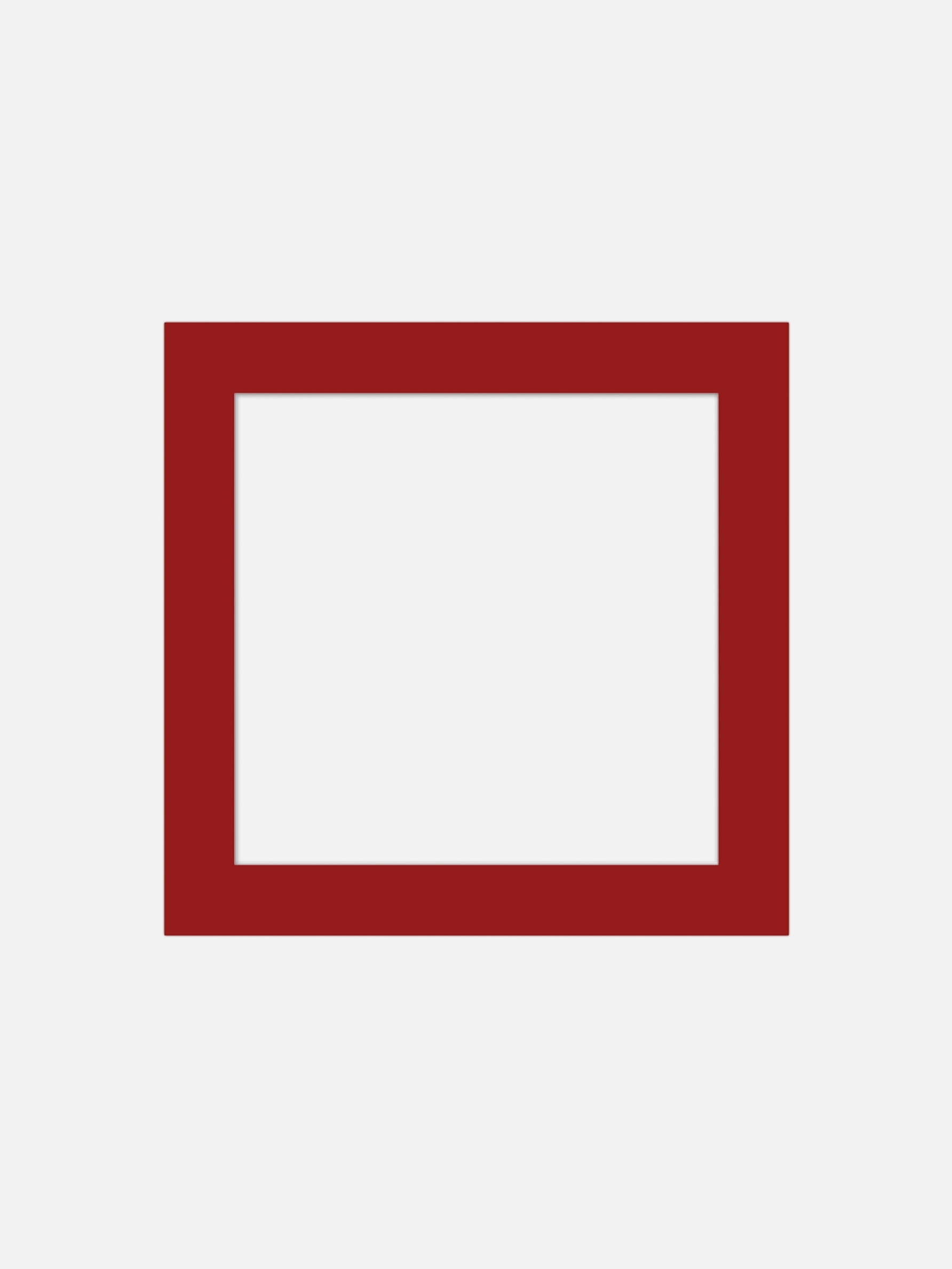 Square Mat Board Red - Red passepartout, square format (50x50 cm)