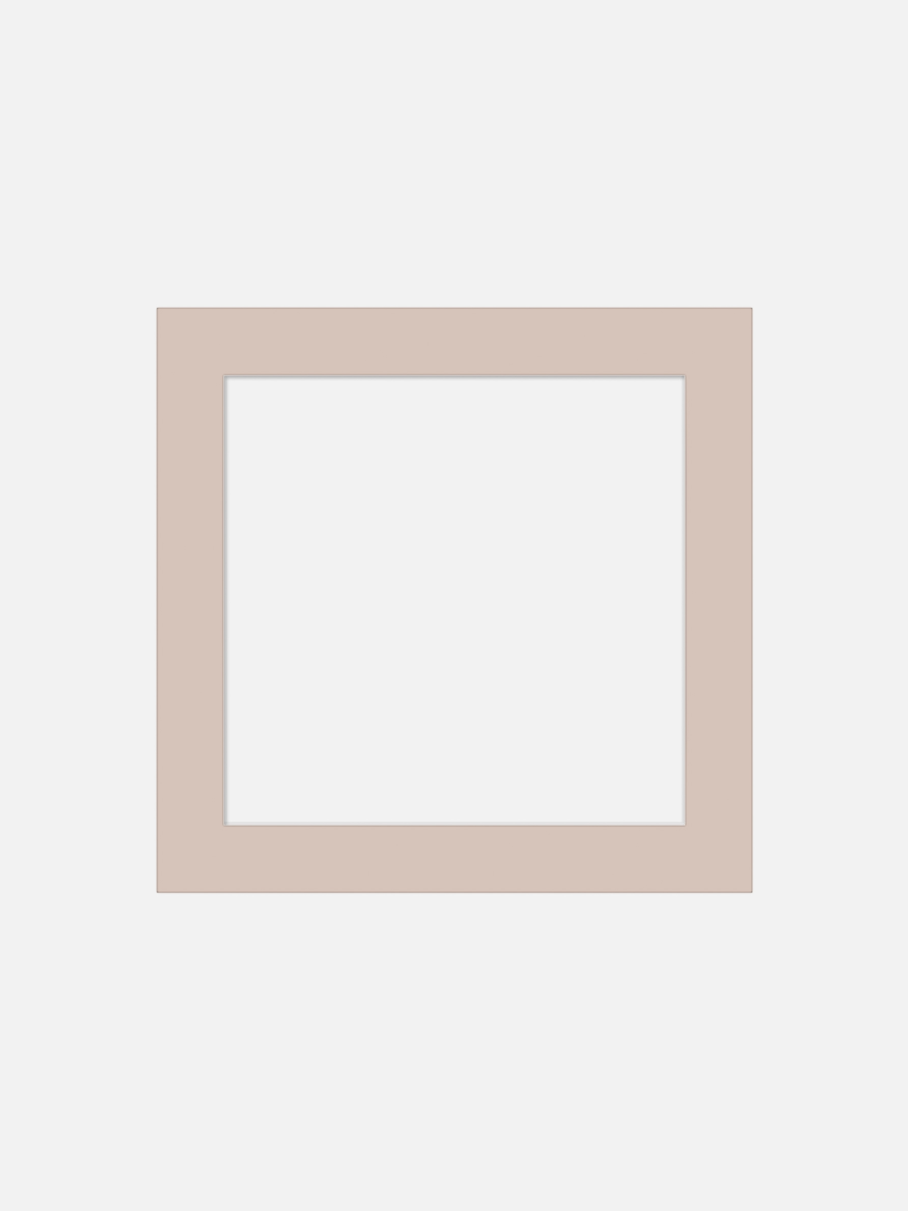 Square Mat Board Pastel Pink - Pastel pink, square format (70x70 cm)