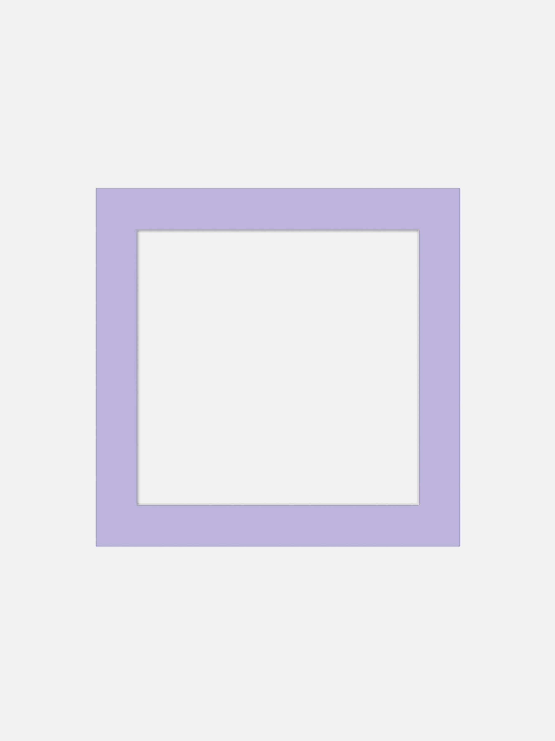 Square Mat Board Pastel Purple - Pastel purple, square format (70x70 cm)