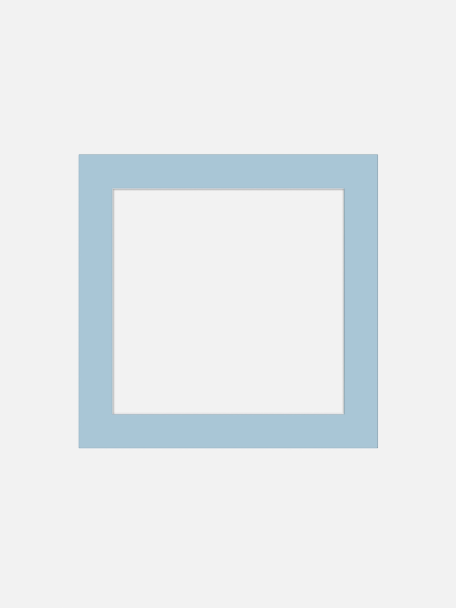 Square Mat Board Pastel Blue - Pastel blue, square format (70x70 cm)