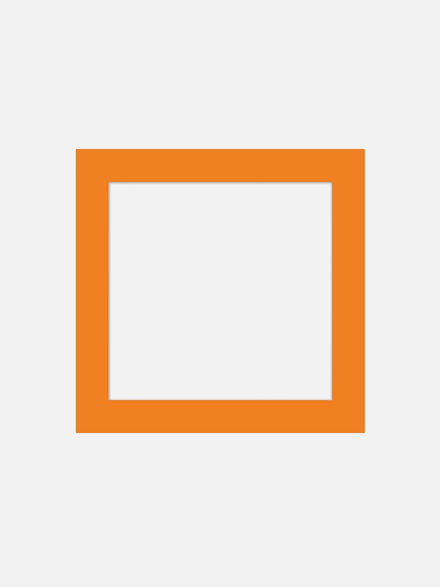 Square Mat Board Orange - Orange passepartout, square format (70x70 cm)