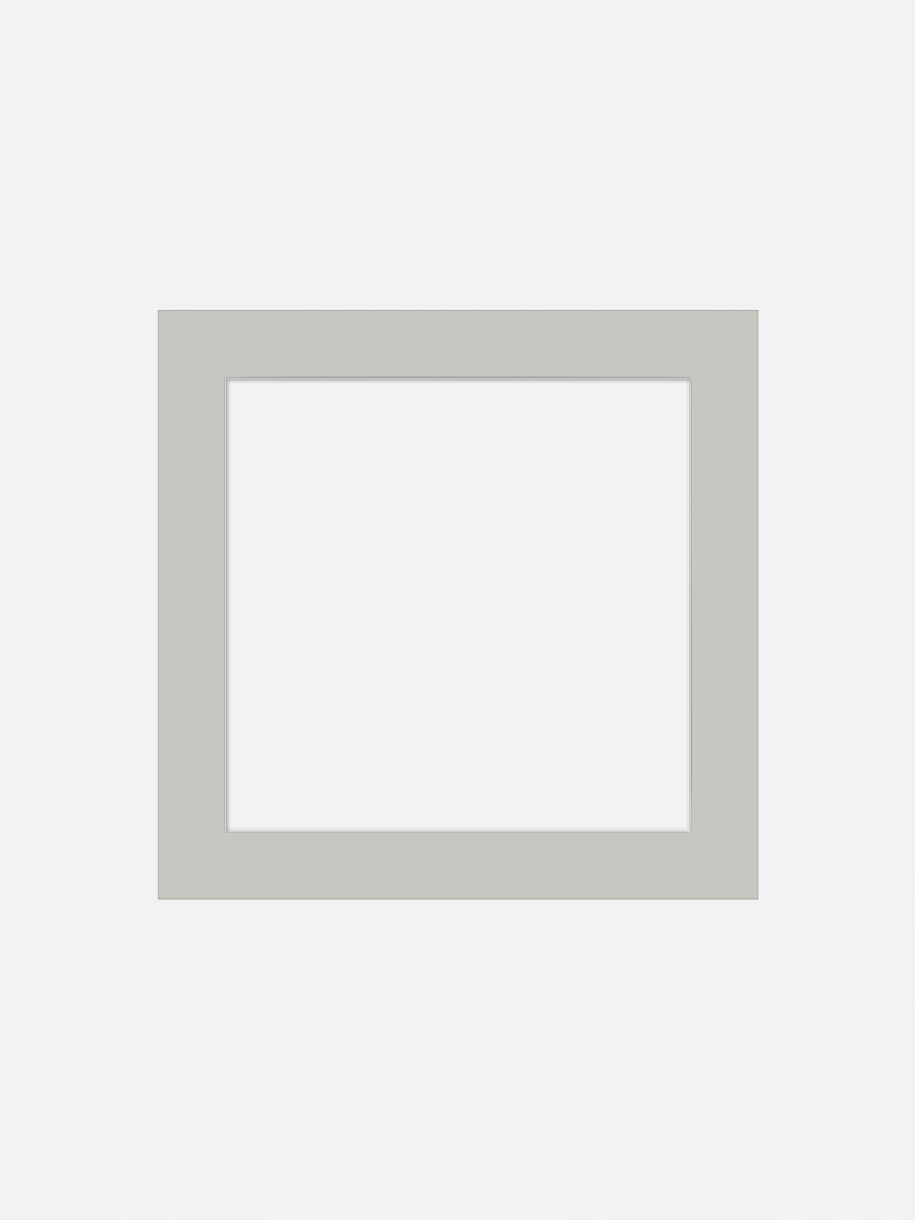 Square Mat Board Cashmere Gray - Cashmere gray, square format (50x50 cm)