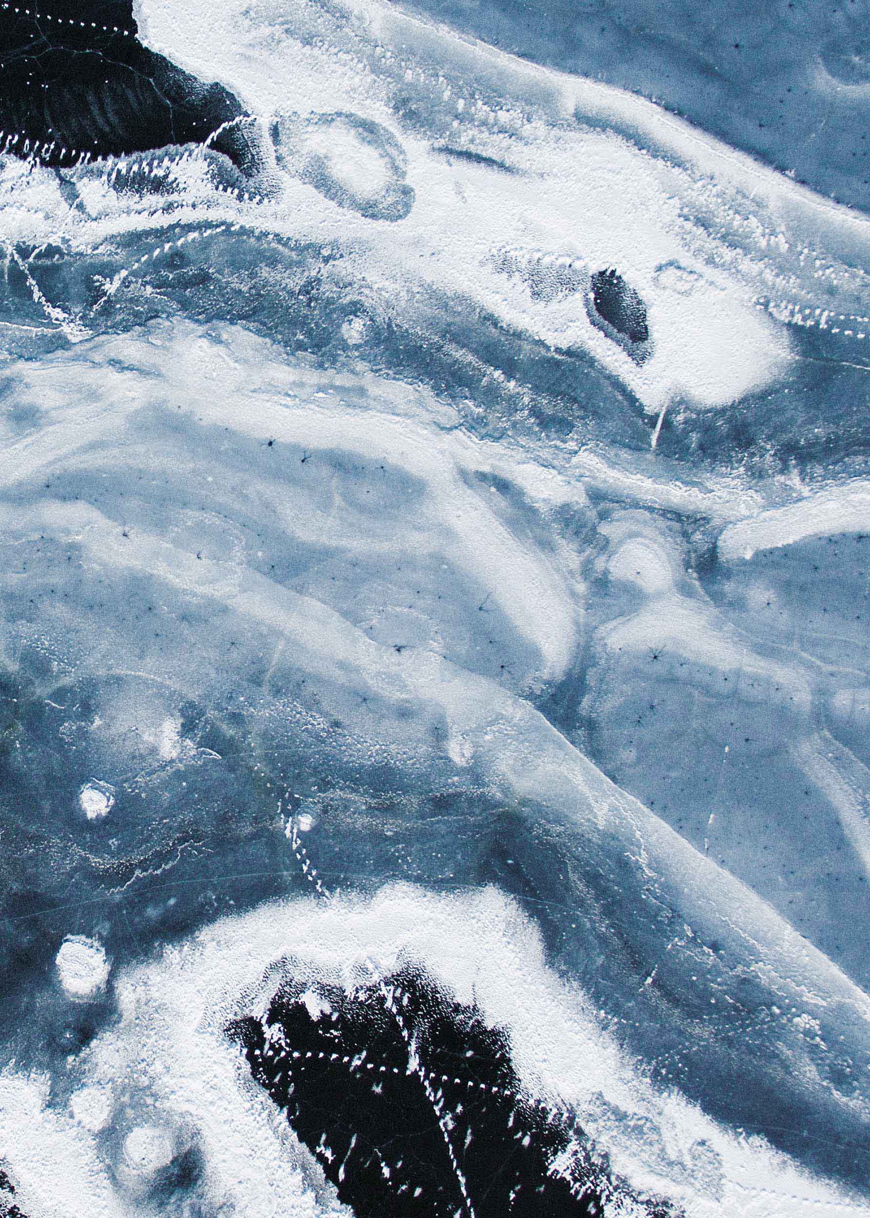 Abstract Ice No.2 Canvas - Abstract painting (50x70 cm)