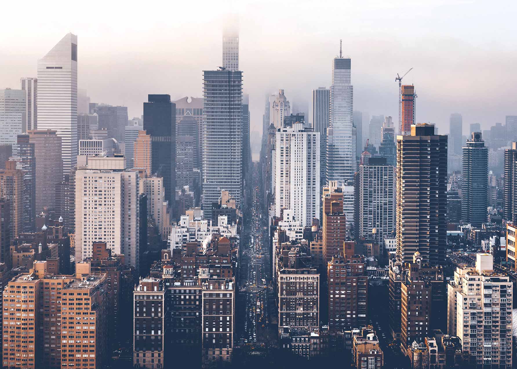 Manhattan Skyline Canvas - Architecture photo (50x70 cm)
