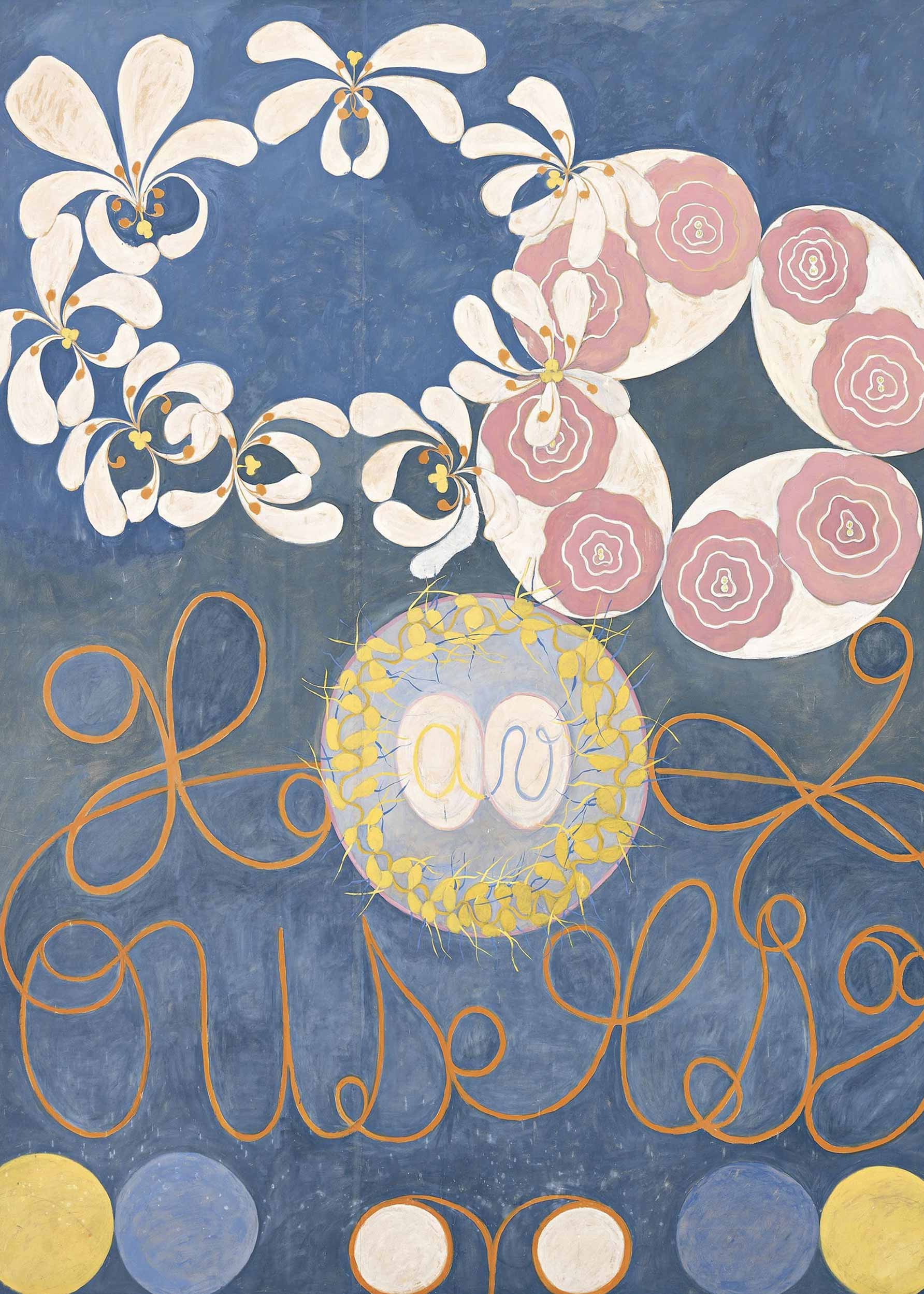The Ten Largest Childhood No.1 by Hilma Af Klint Canvas - Floral painting (30x40 cm)