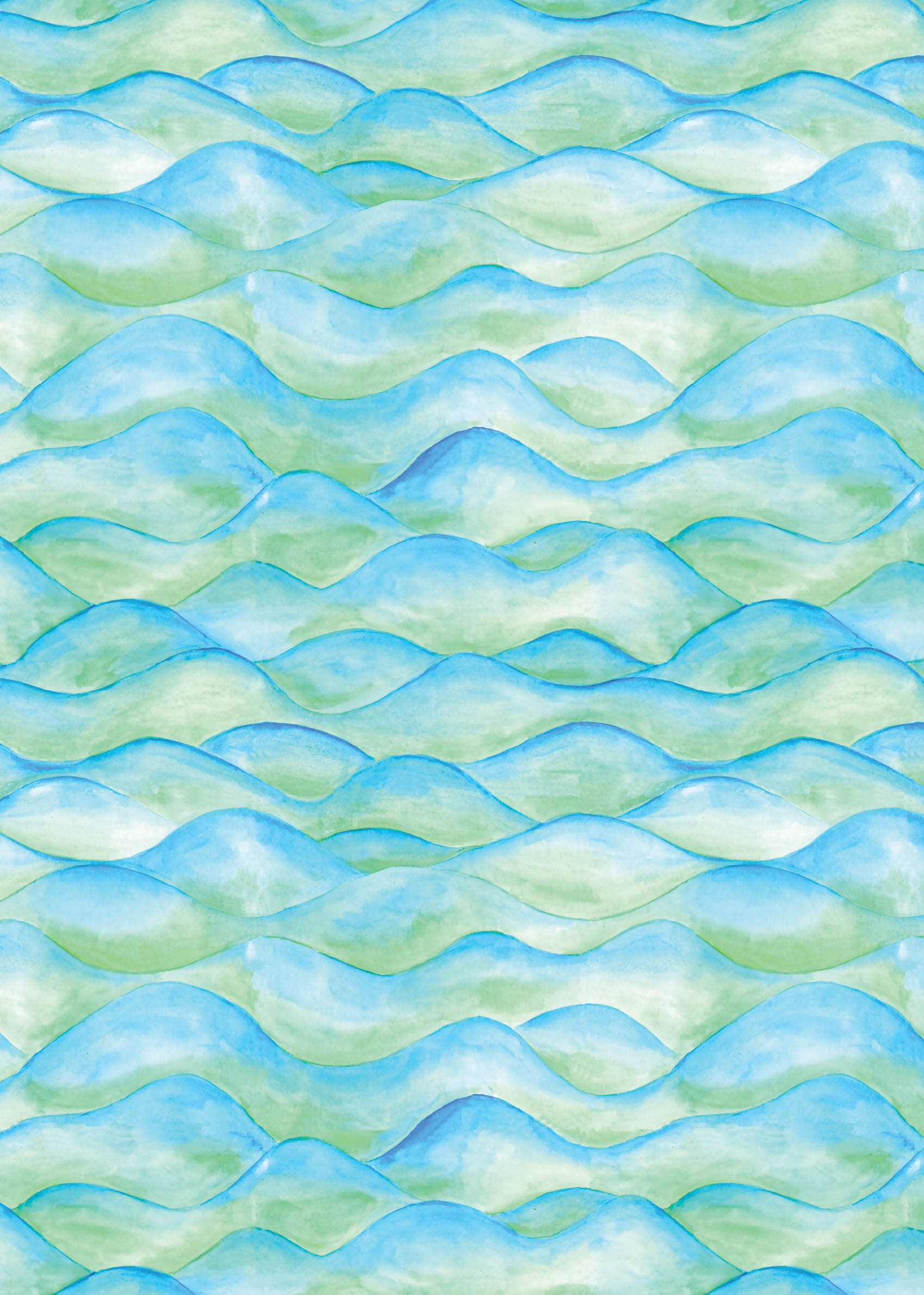 Gentle Waves Canvas - Wave painting (50x70 cm)
