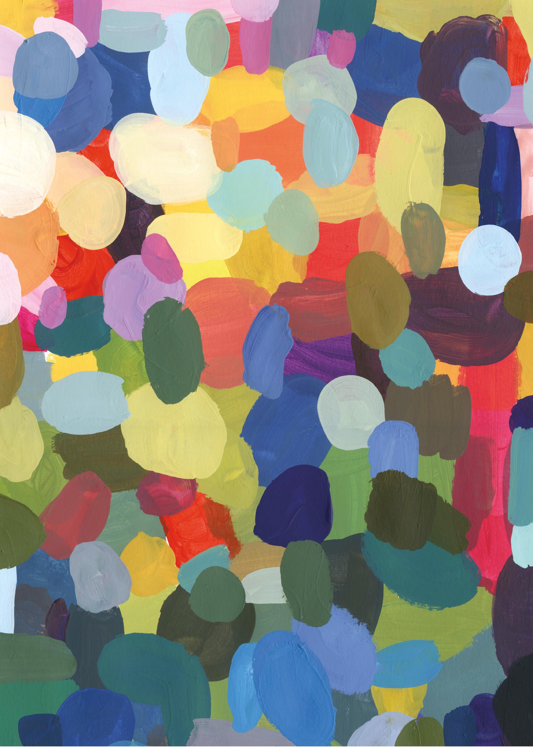 Together Leinwand - Abstrakte Malerei (50x70 cm)