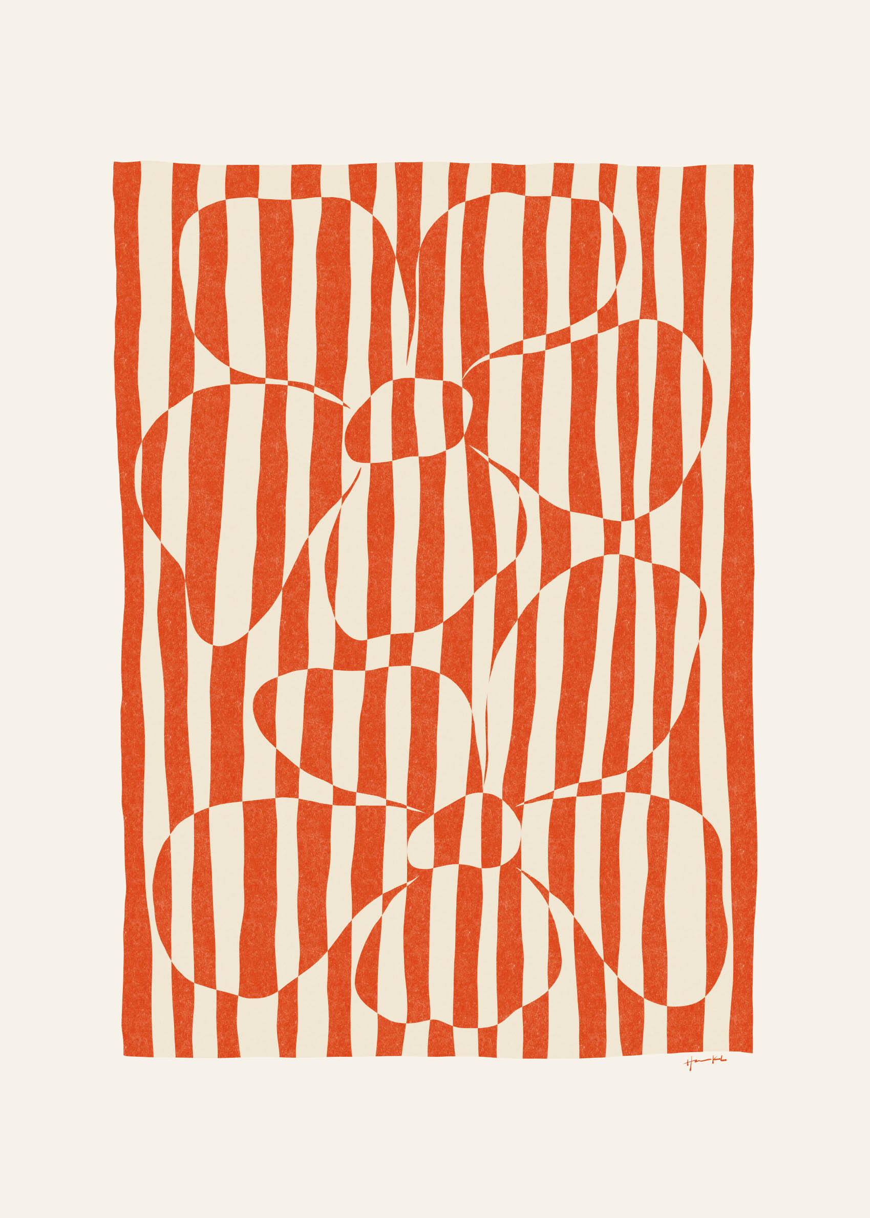 Drop Canvas - Abstract illustration (50x70 cm)