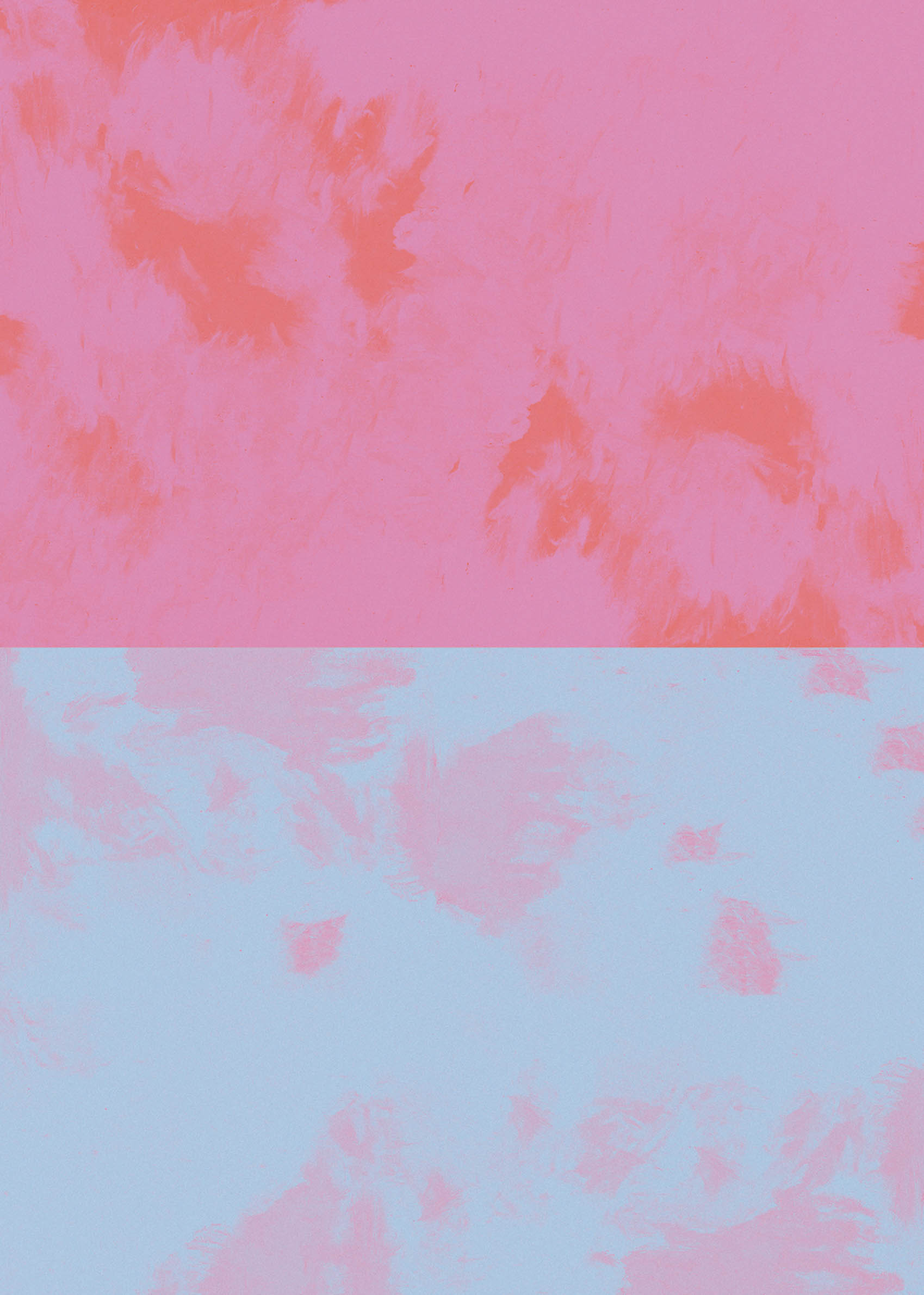 Pink and Haze Leinwand - Abstrakte Malerei (30x40 cm)