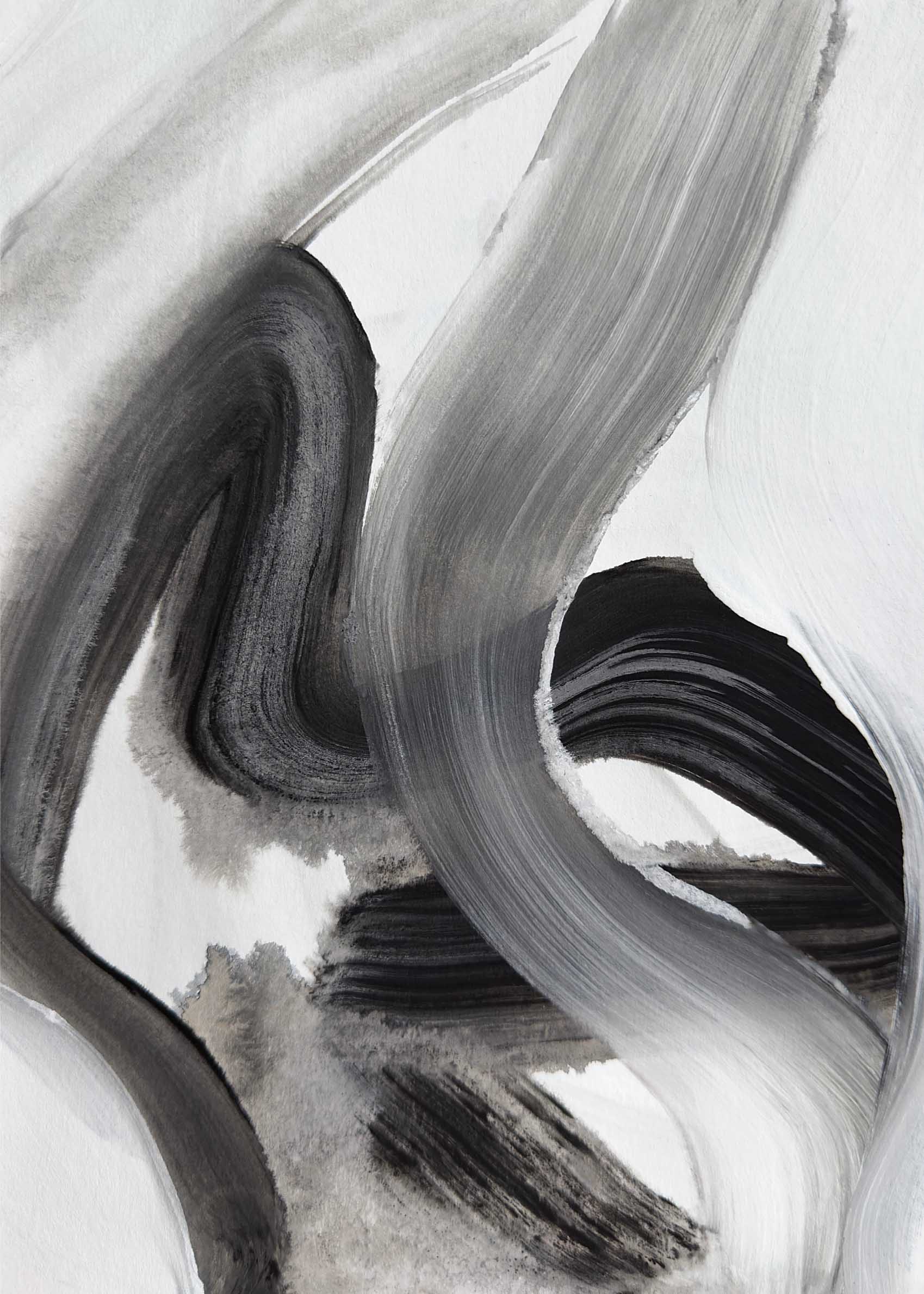 Tempest 01 Leinwand - Abstrakte Malerei (50x70 cm)