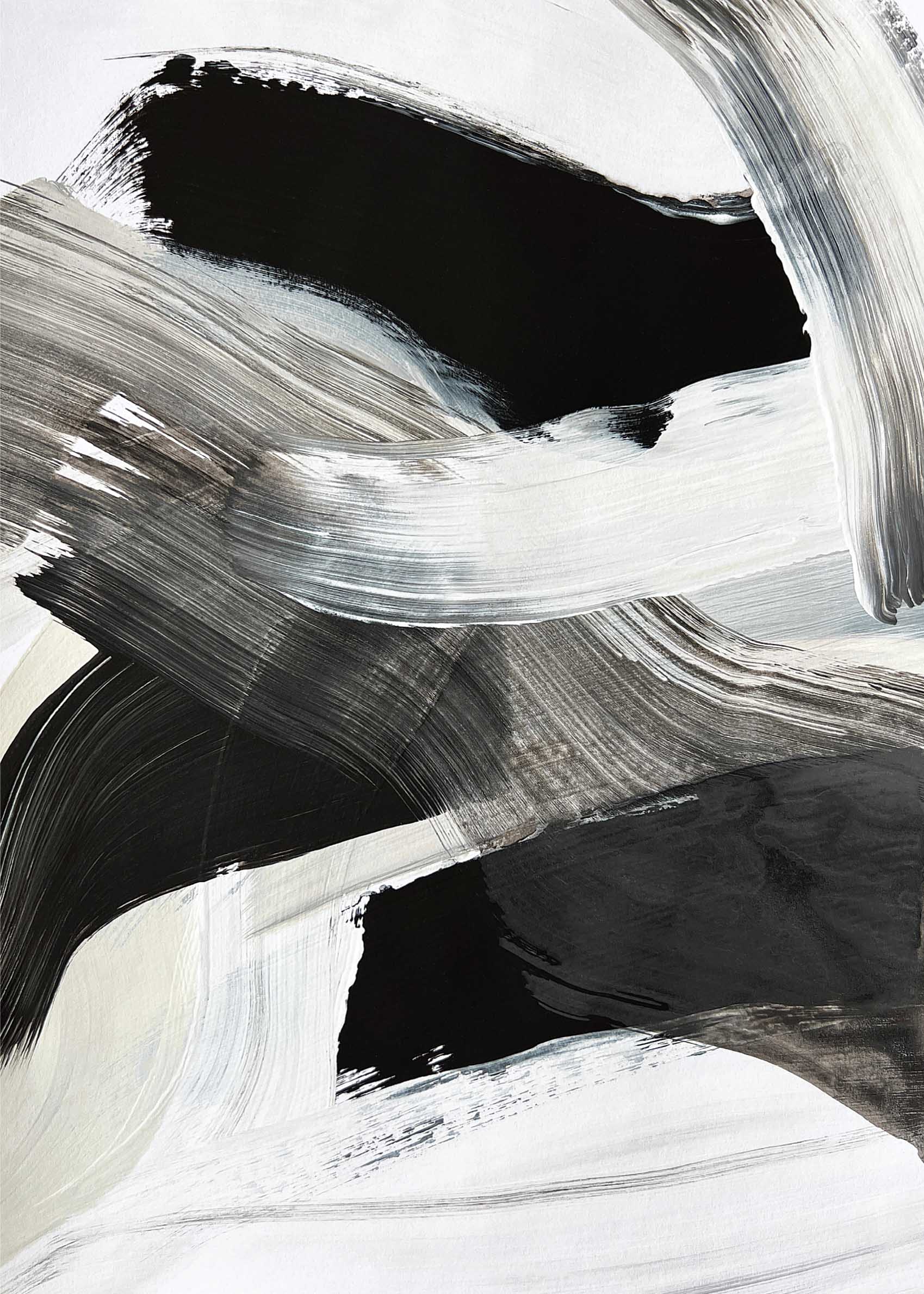Tempest 02 Leinwand - Abstrakte Malerei (70x100 cm)