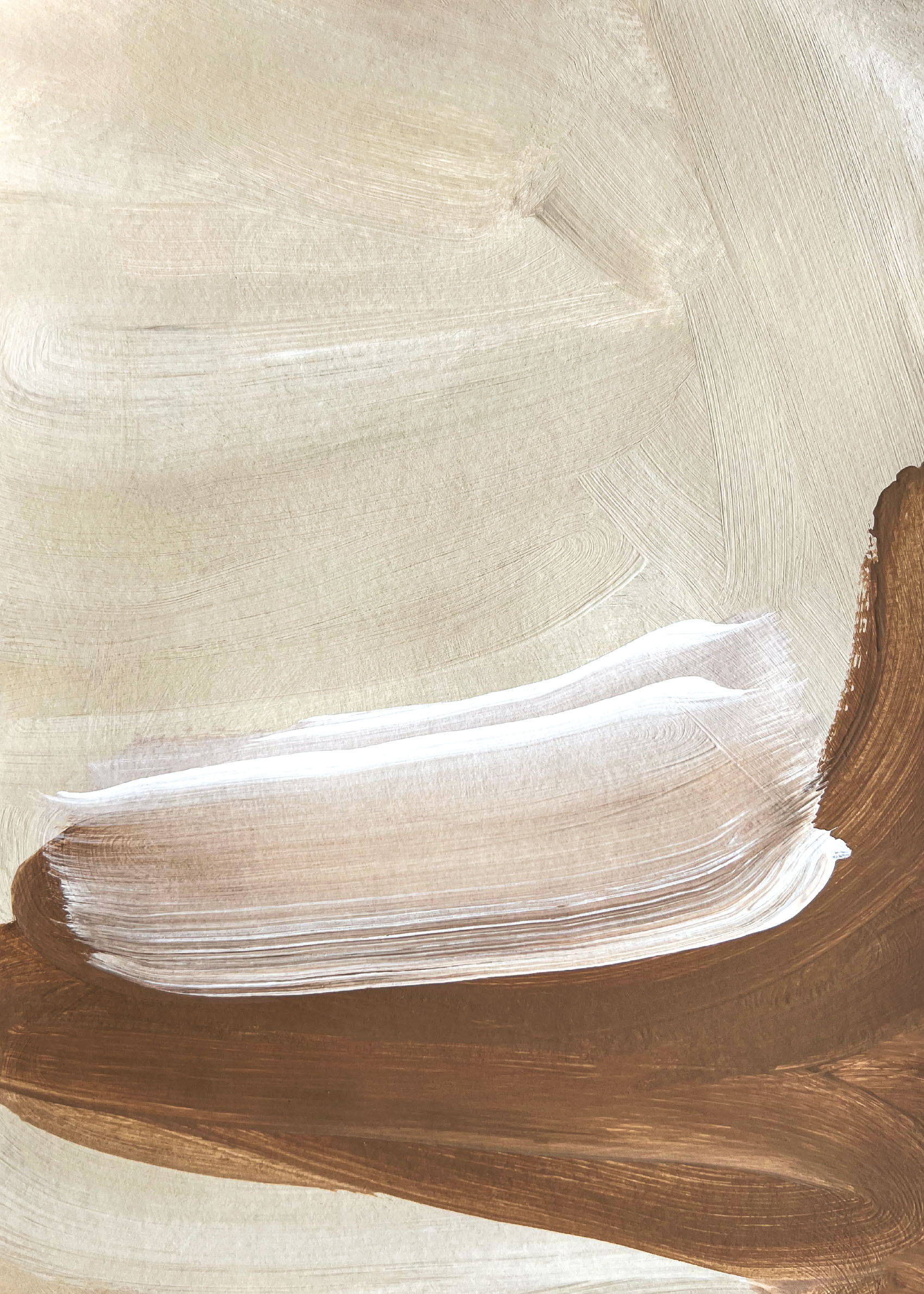 Layered Canvas - Abstract painting (70x100 cm)