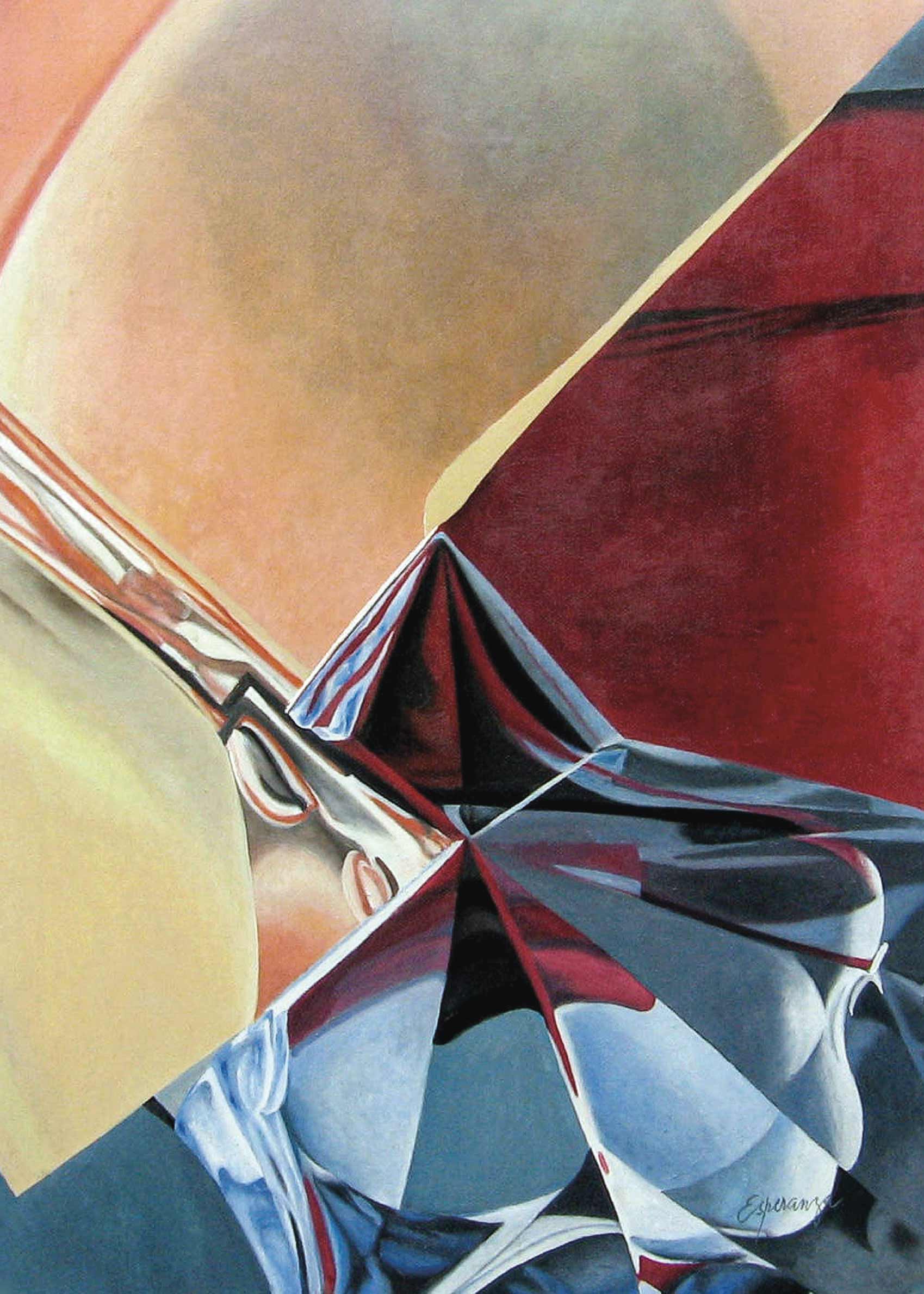 Refraction II Canvas - Abstract illustration (70x100 cm)