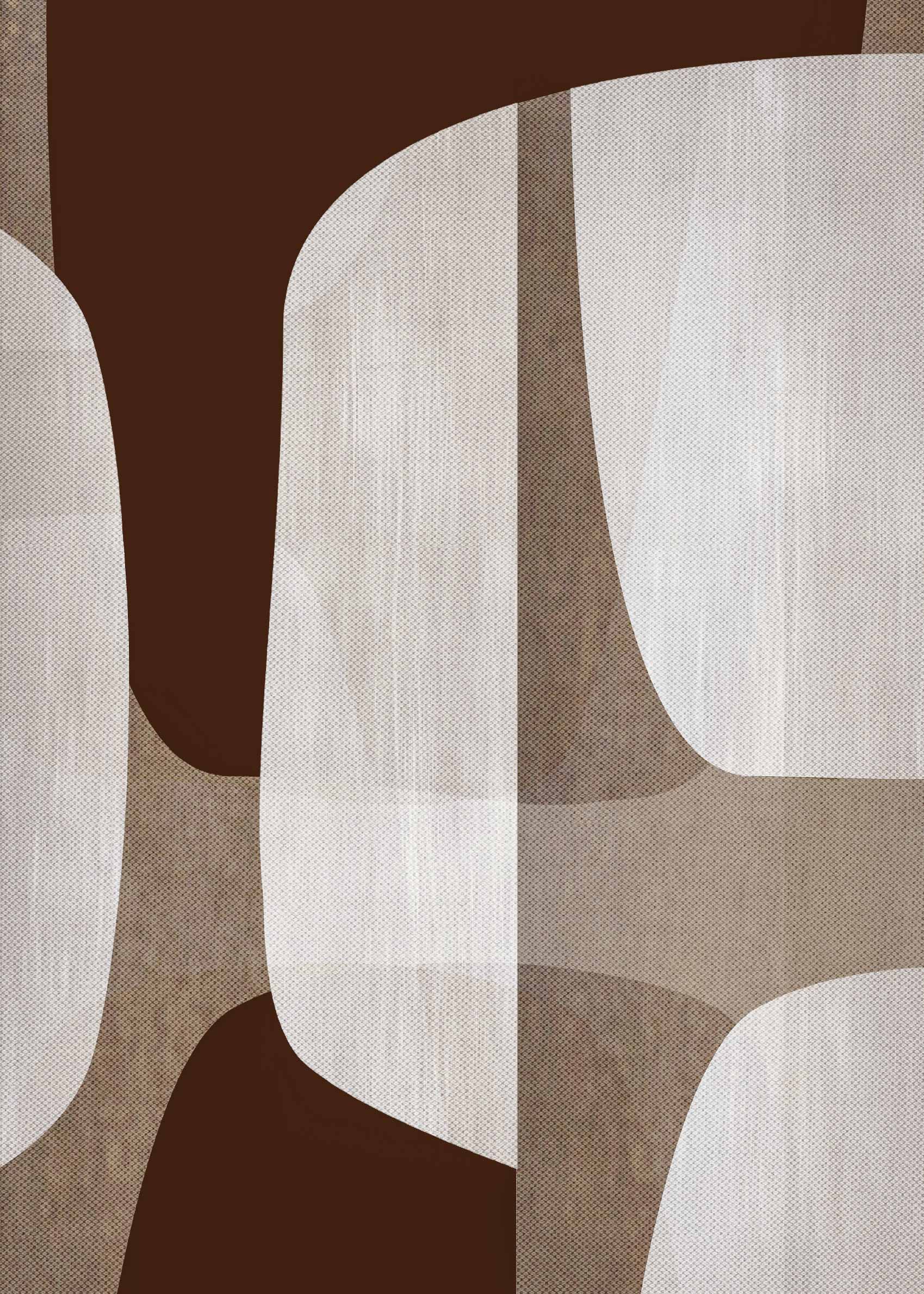 Negative Space Canvas - Abstract illustration (70x100 cm)