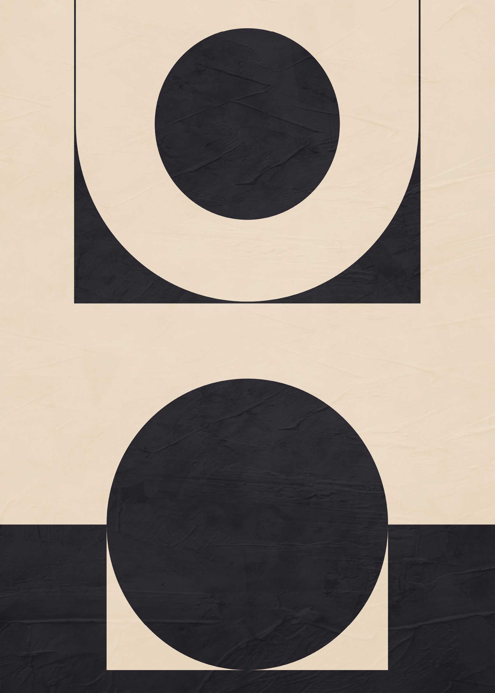 Symmetry Canvas - Geometric illustration (50x70 cm)