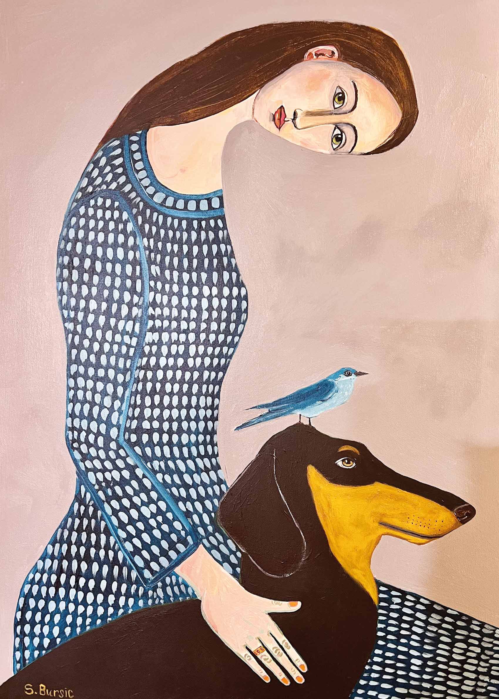 Gentle Companions Leinwand - Figurenillustration (70x100 cm)
