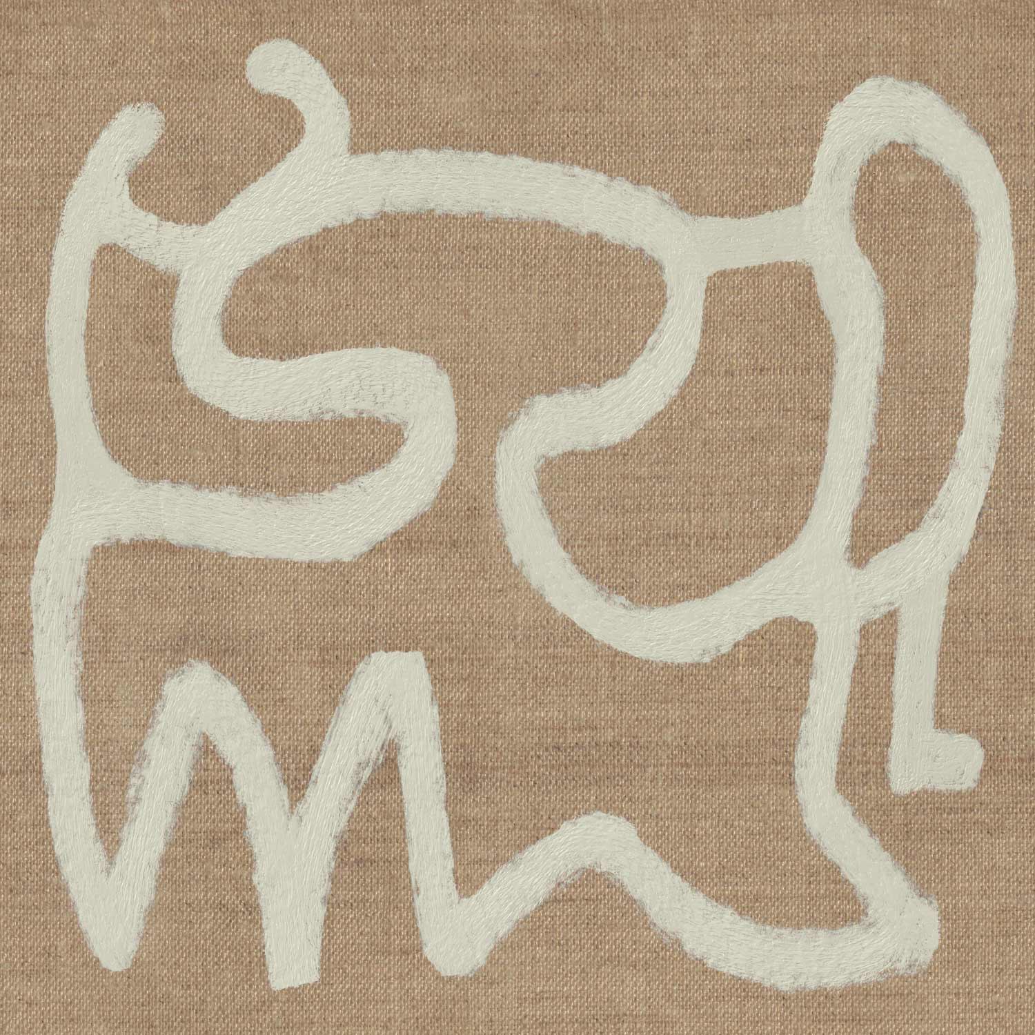 Moves Canvas - One unbroken line on canvas (50x50 cm)