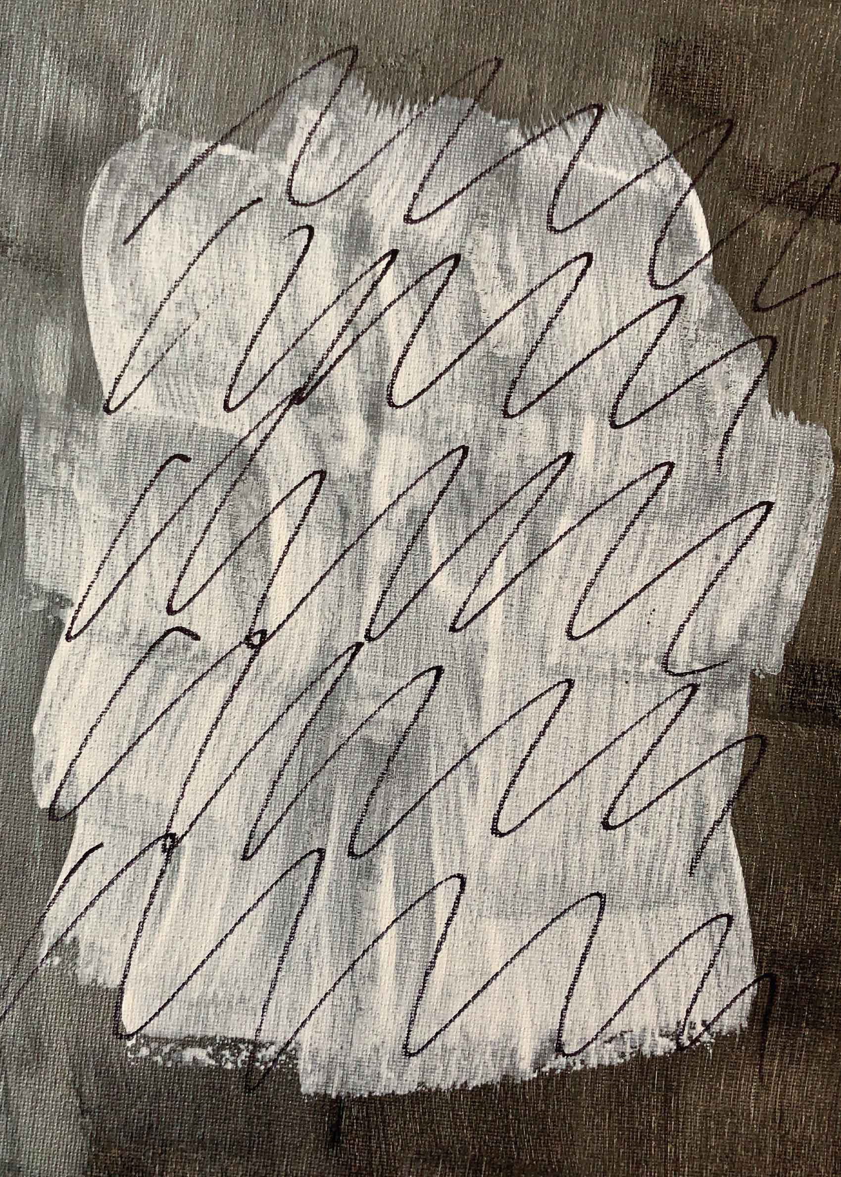 Tangle Lærred - Abstrakt maleri (30x40 cm)