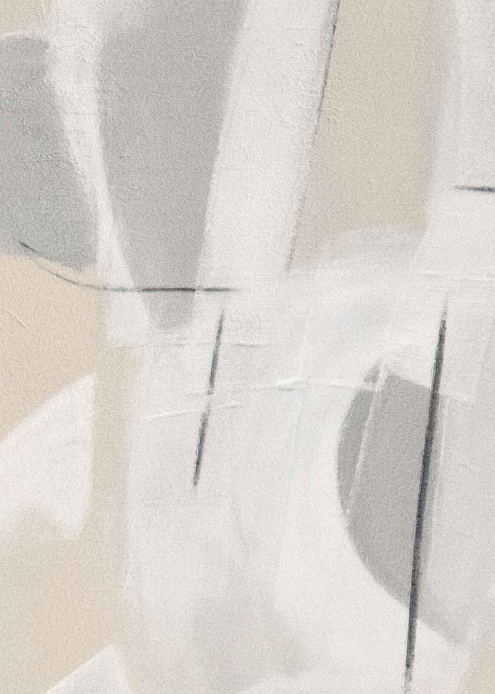 Subtle Calm Leinwand - Abstrakte Malerei (50x70 cm)