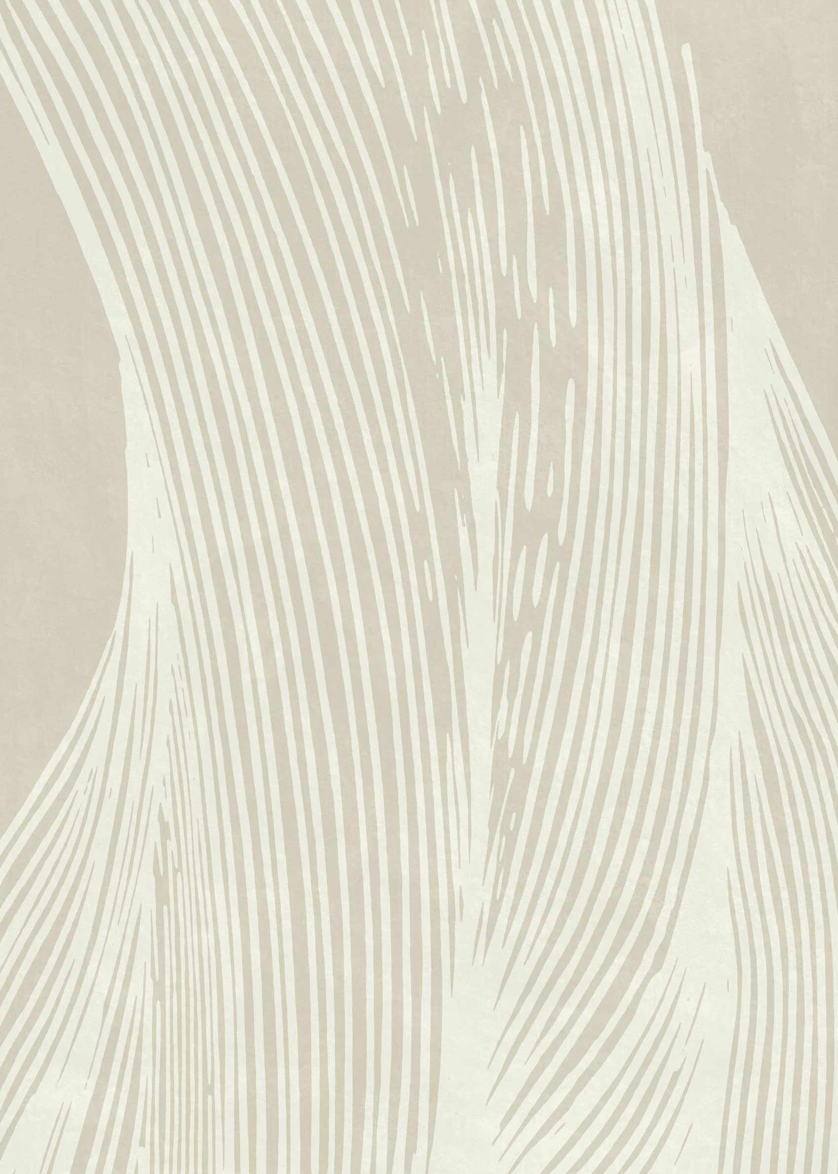 Flowing Lines Canvas - Abstract line art (30x40 cm)