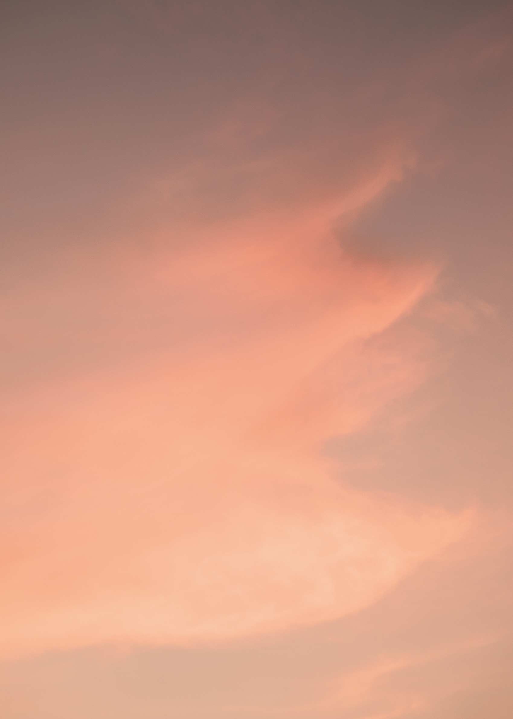 Blush Sky Lærred - Skyfotografi (70x100 cm)
