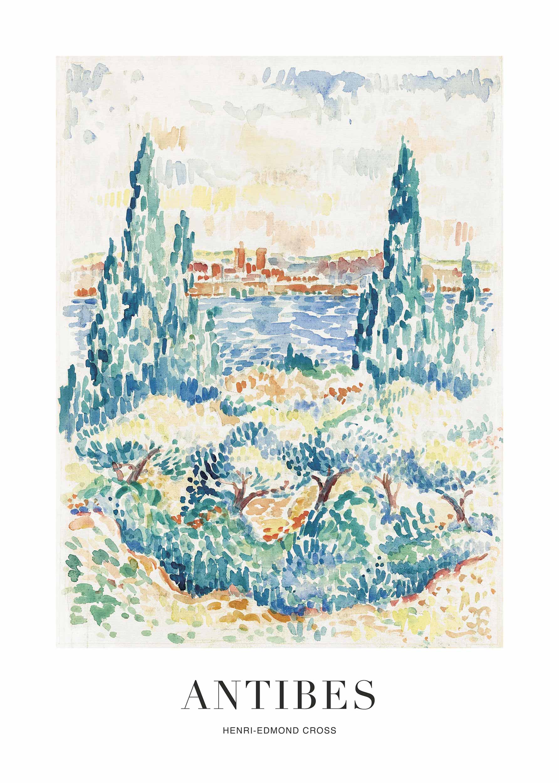 Coastal poster – Antibes by Henri-Edmond Cross | Postery