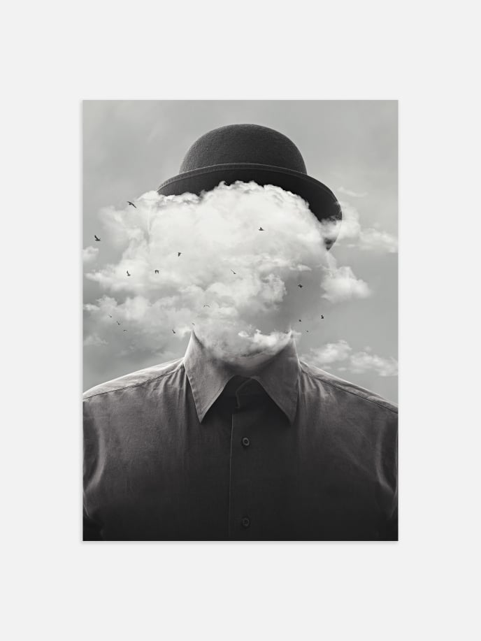 Cloudy Man Poster