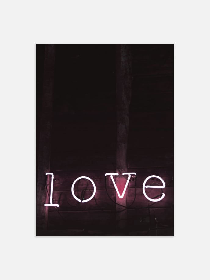 Neon Love Plakat
