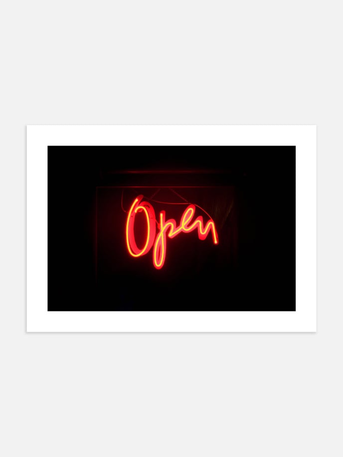 Open Sign Poster