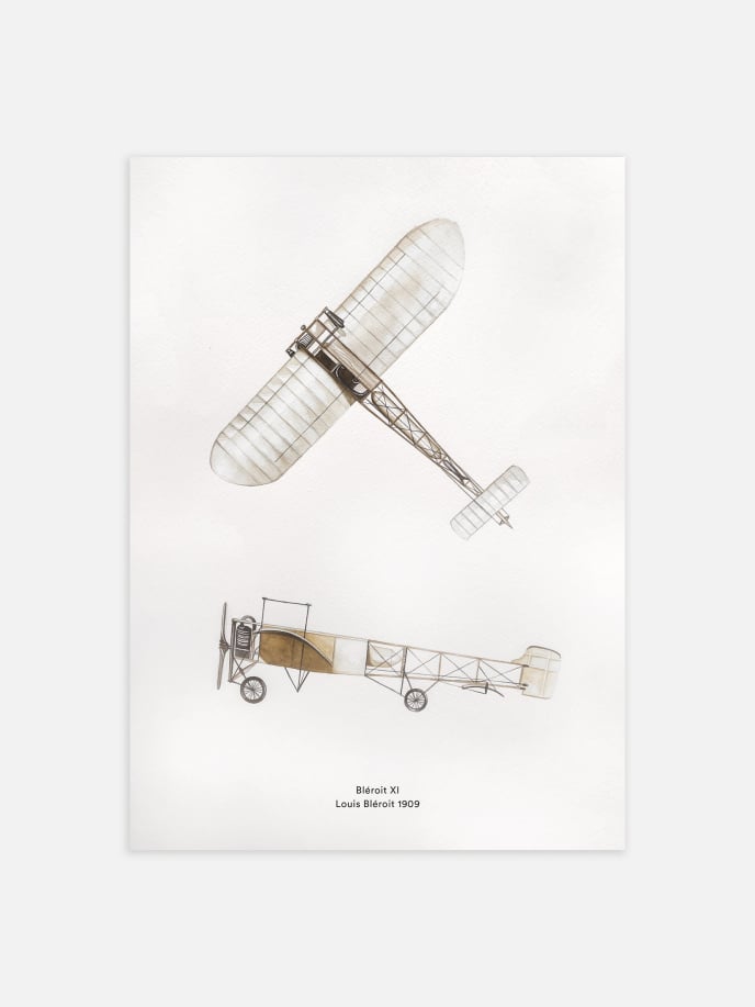 Louis Airplane Poster