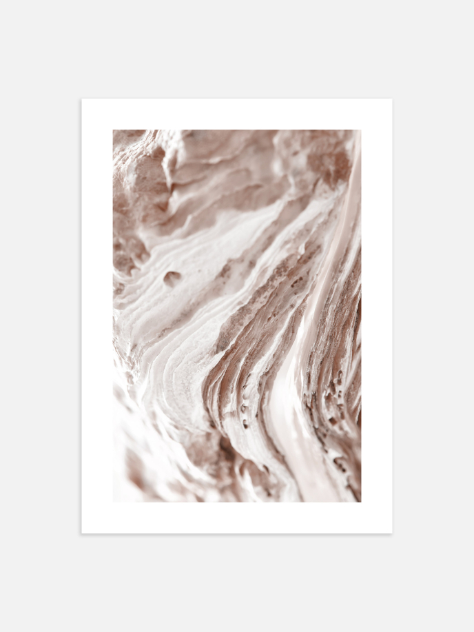 Pink Abstract Cliff Plakat
