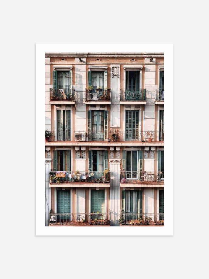 House in Barcelona Plakat