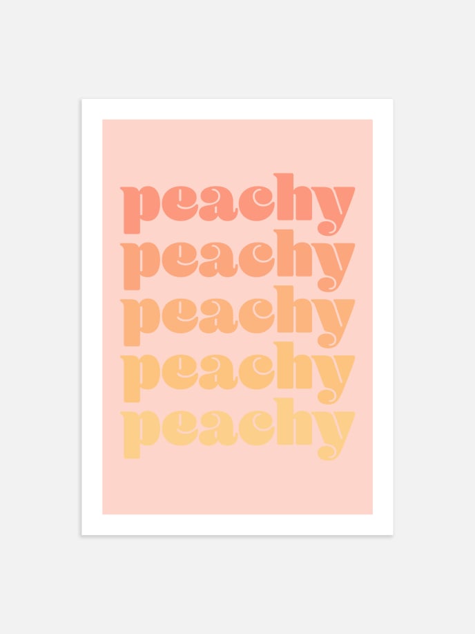 Peachy Poster
