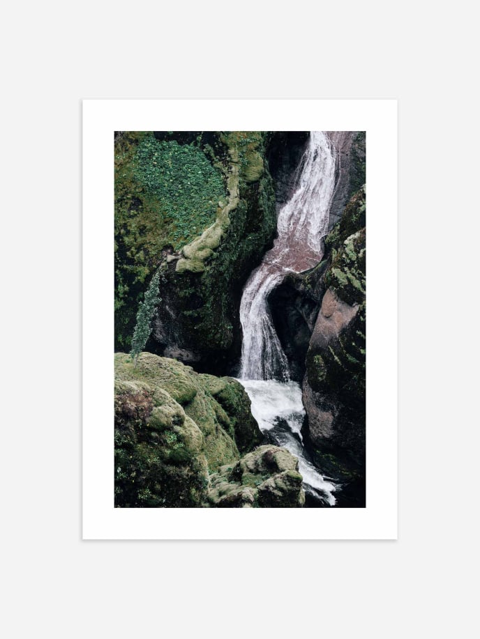 Green Waterfall No.1 Poster