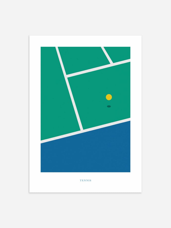 Graphic Tennis Poster
