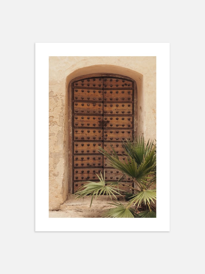Old Arabic Door Poster